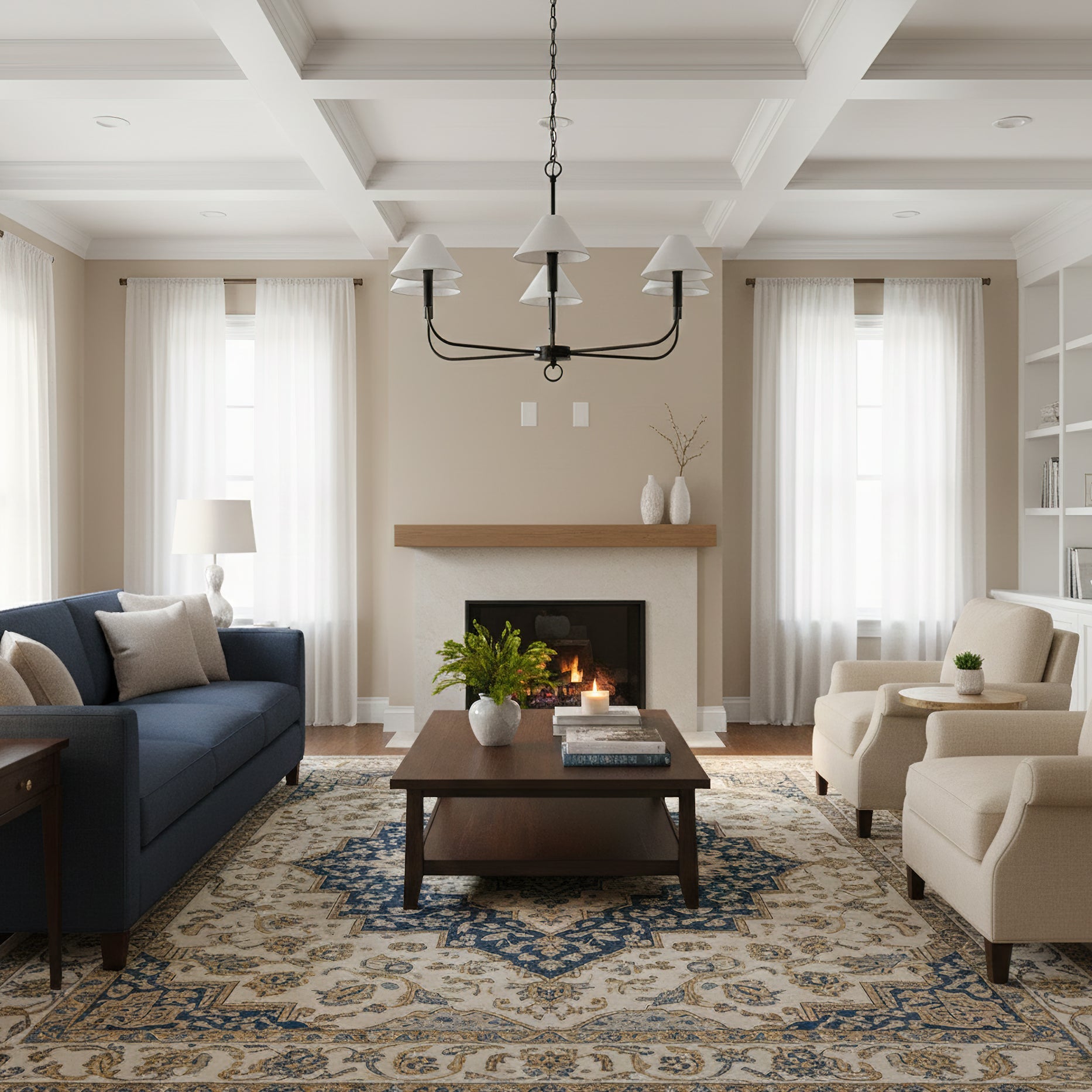 Henry Modern Brass Chandelier