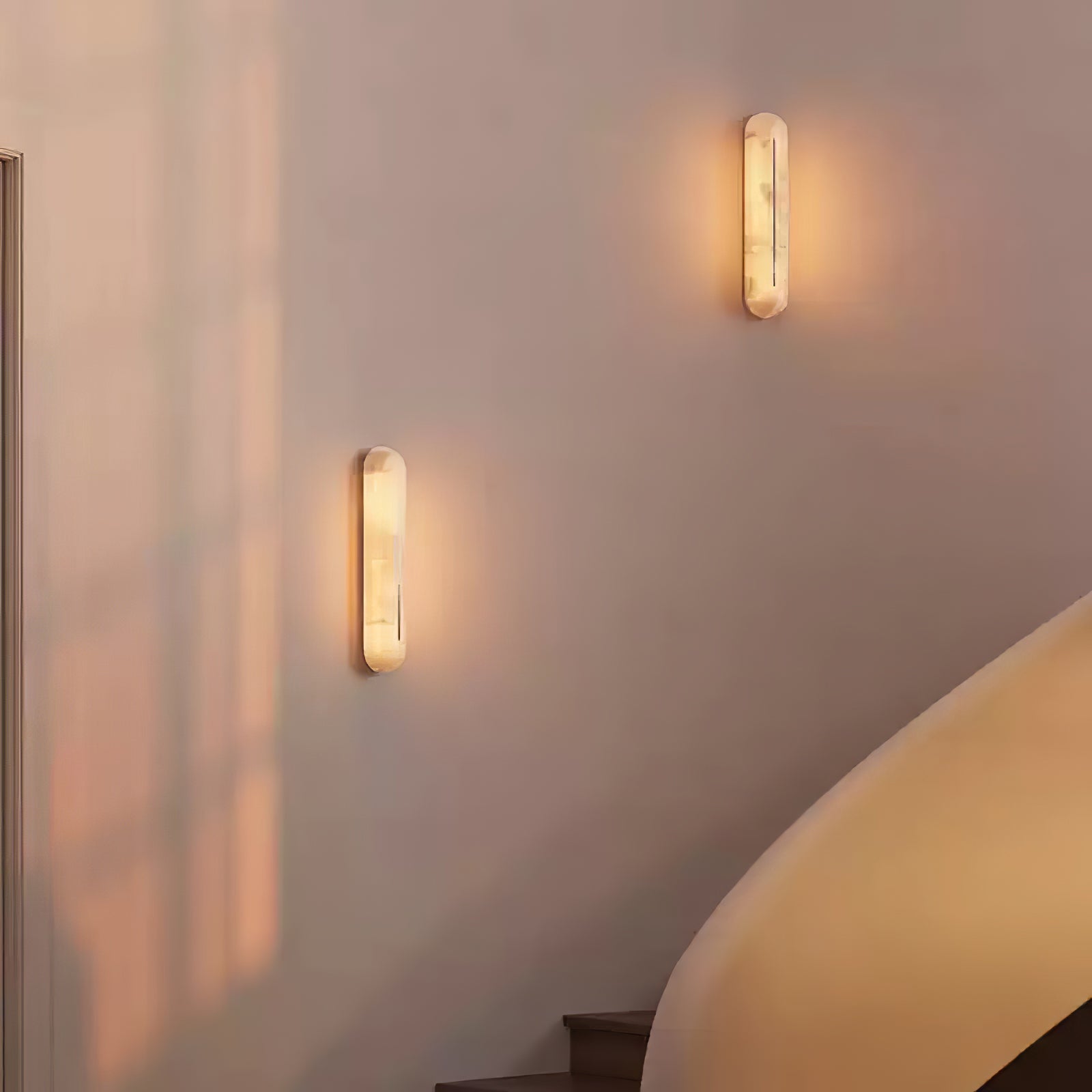 Armaryra Oblong Alabaster Wall Light - Blowlighting