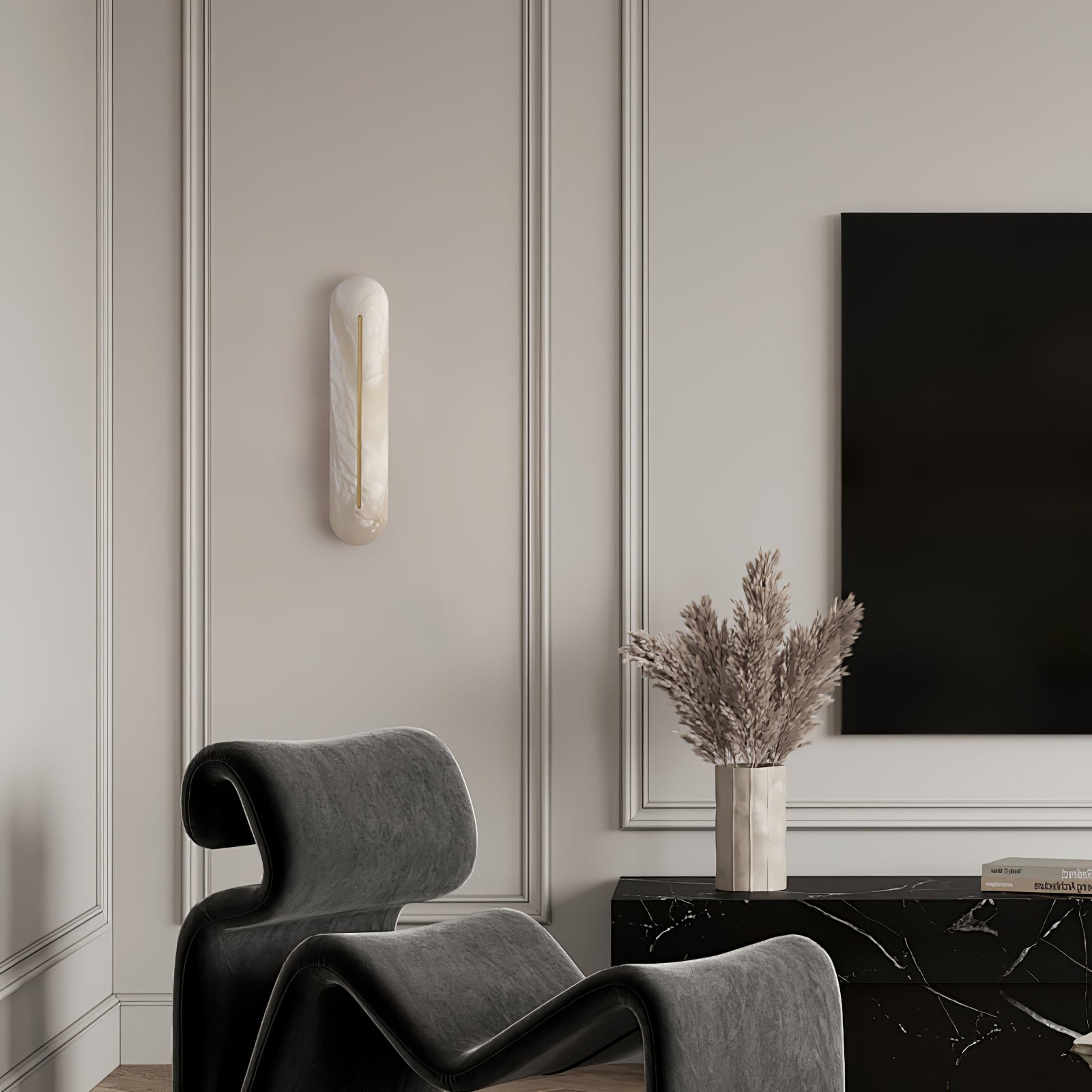 Armaryra Oblong Alabaster Wall Light - Blowlighting