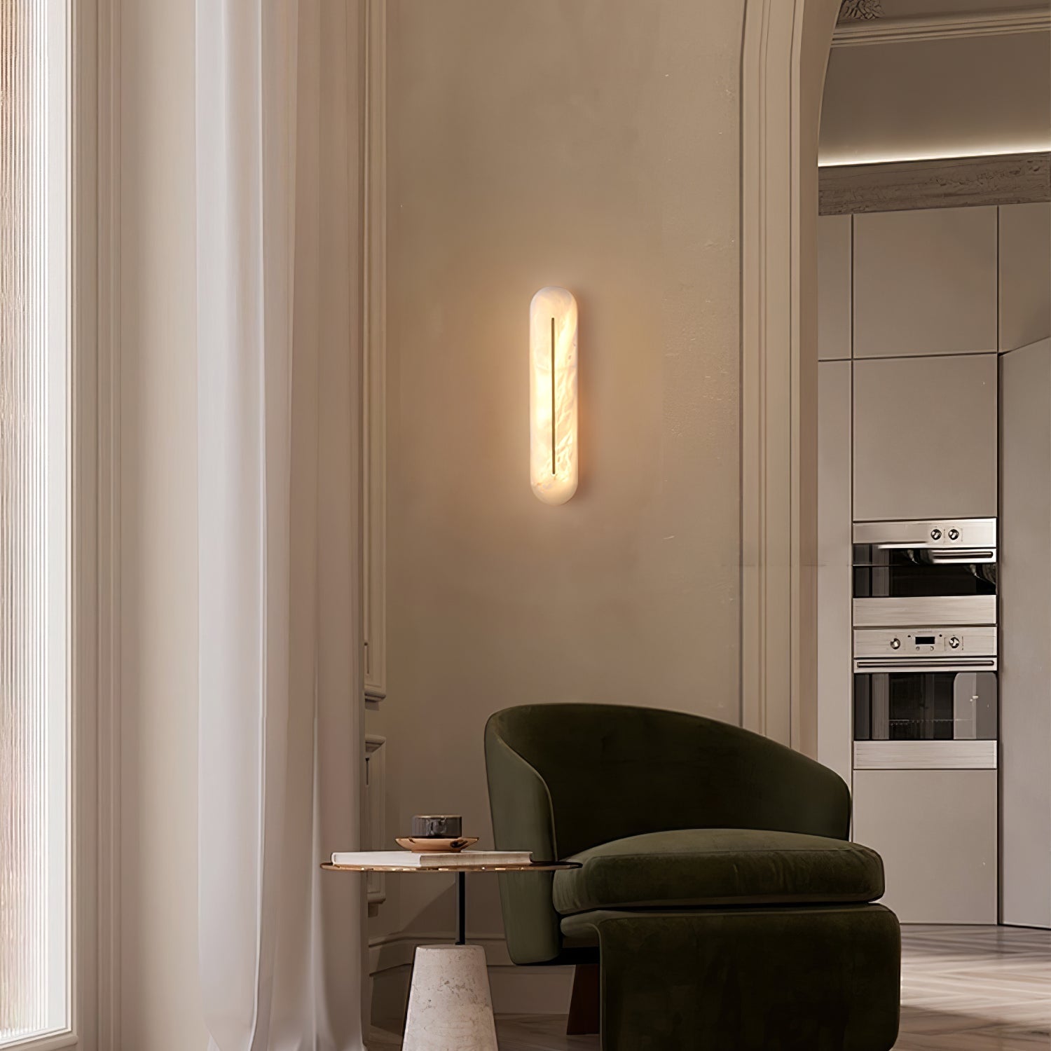 Armaryra Oblong Alabaster Wall Light - Blowlighting