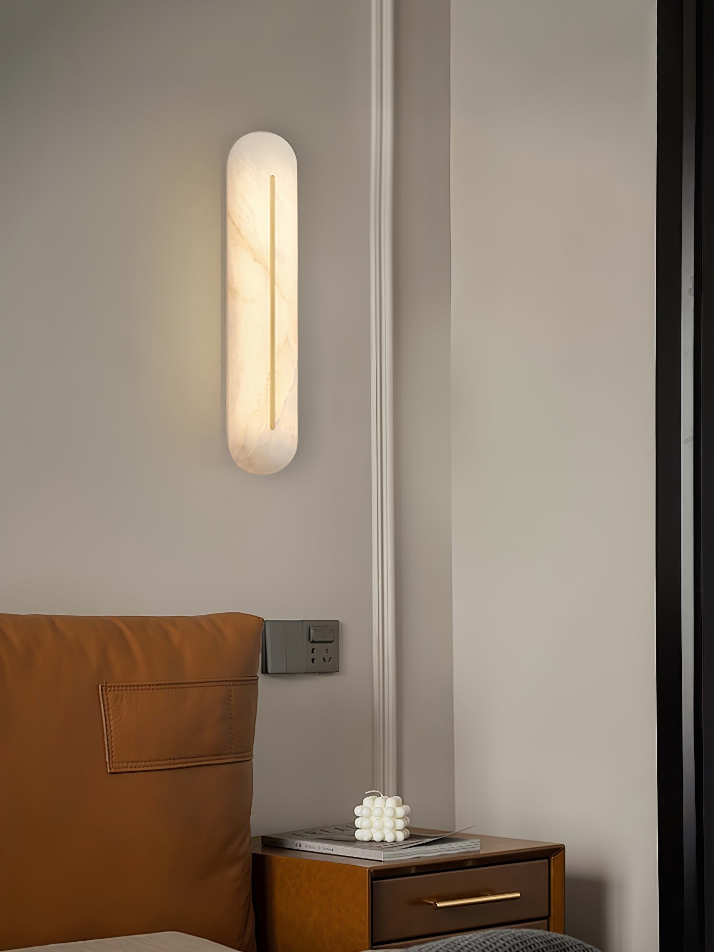 Armaryra Oblong Alabaster Wall Light - Blowlighting