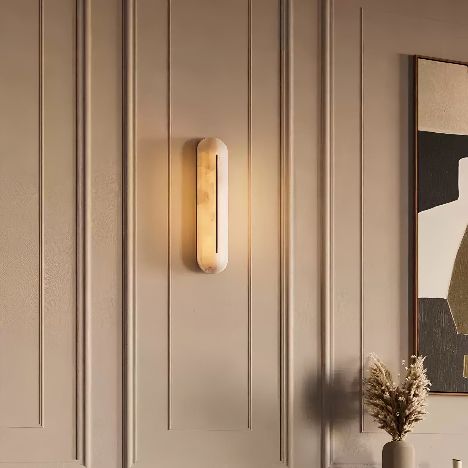 Armaryra Oblong Alabaster Wall Light - Blowlighting