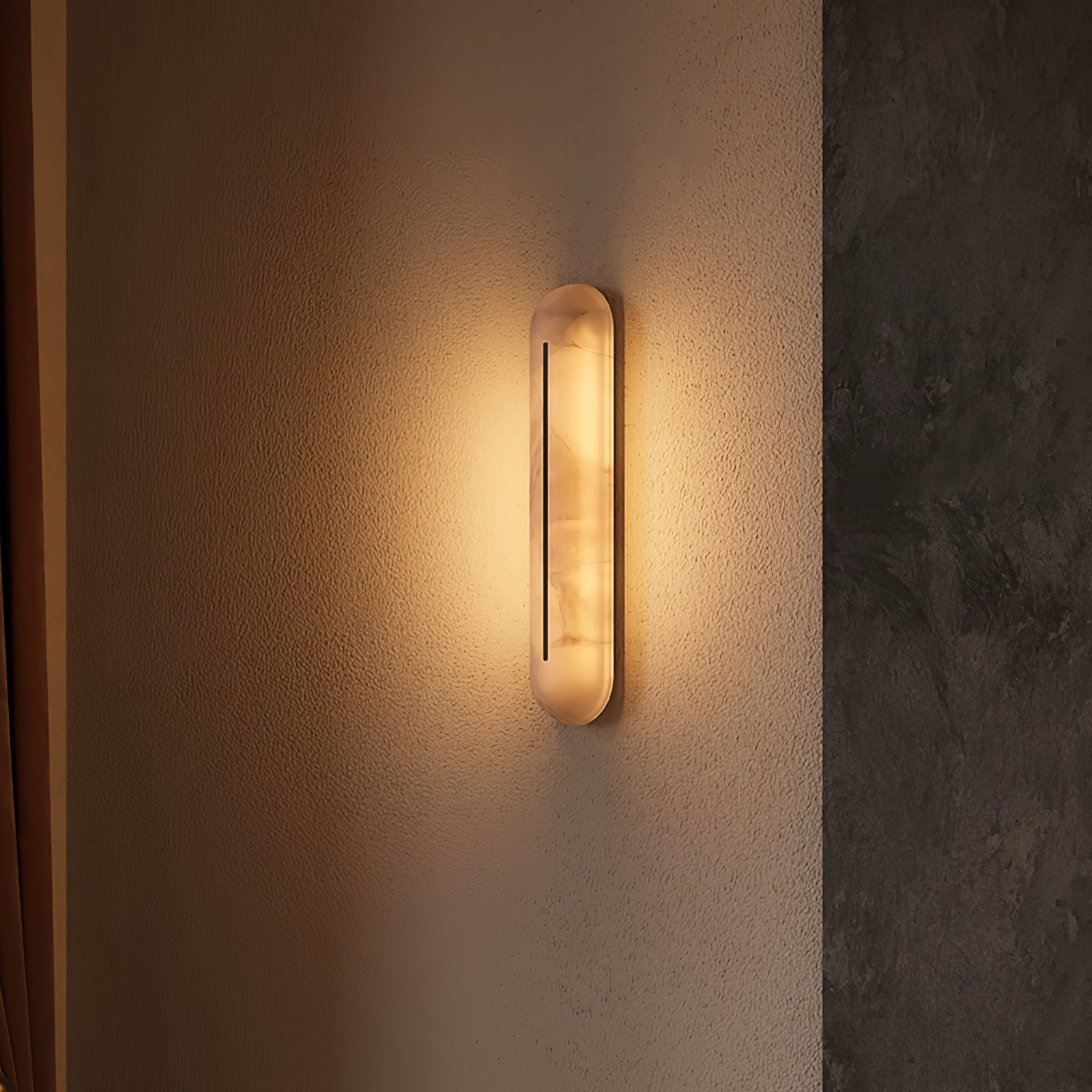 Armaryra Oblong Alabaster Wall Light - Blowlighting