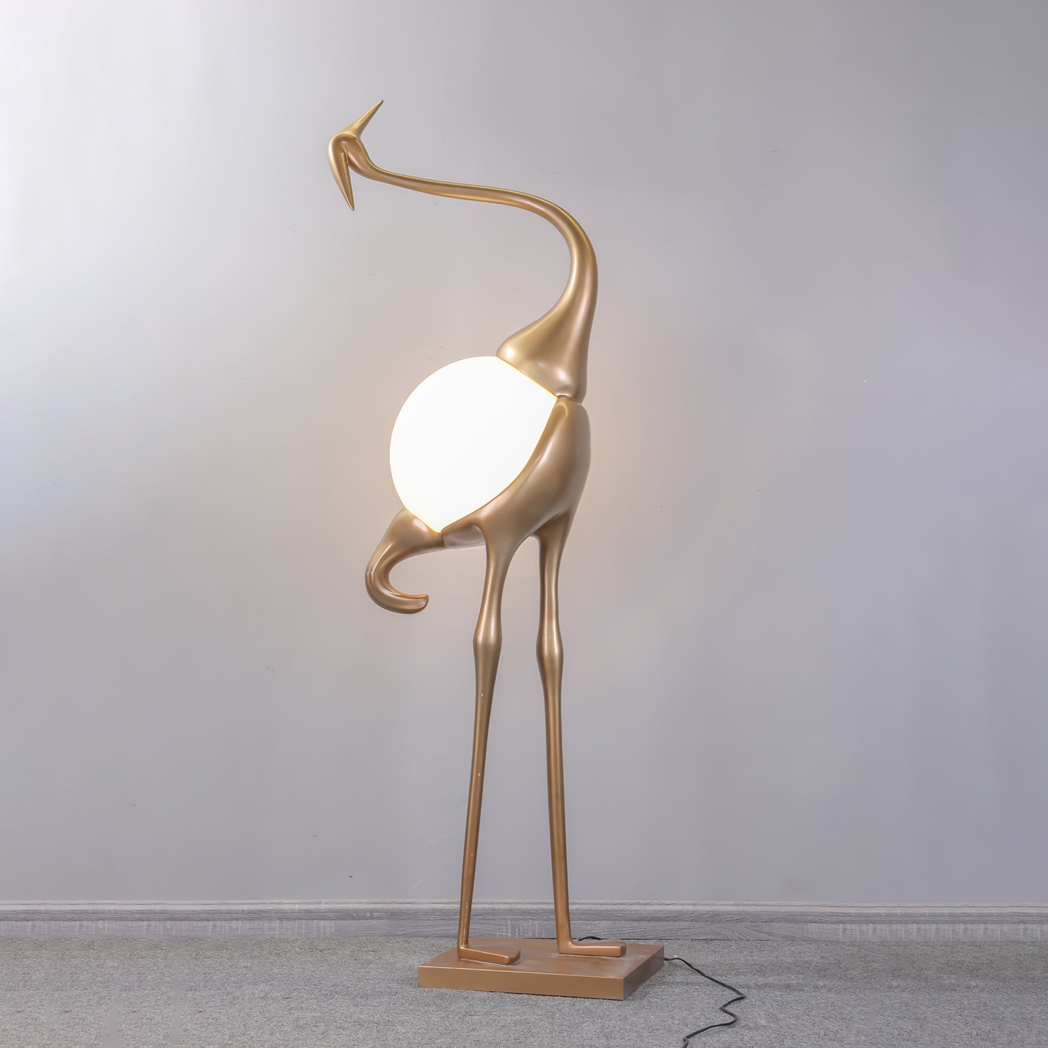 Uraearae Crane Shaped Wall Sconce - Blowlighting