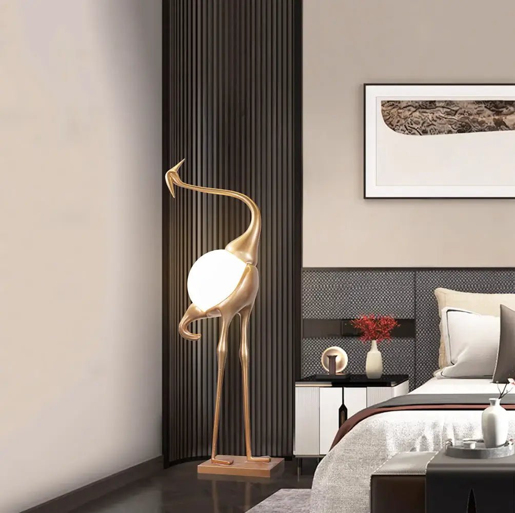 Uraearae Crane Shaped Wall Sconce - Blowlighting