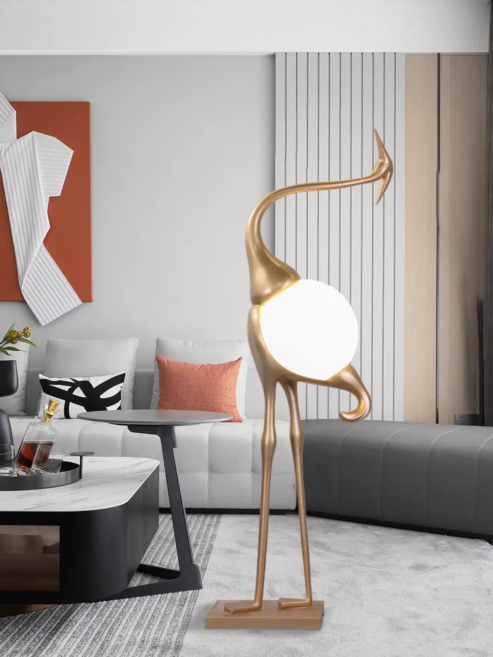 Uraearae Crane Shaped Wall Sconce - Blowlighting