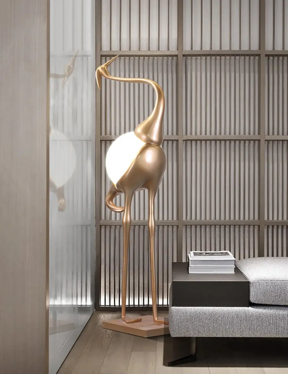Uraearae Crane Shaped Wall Sconce - Blowlighting