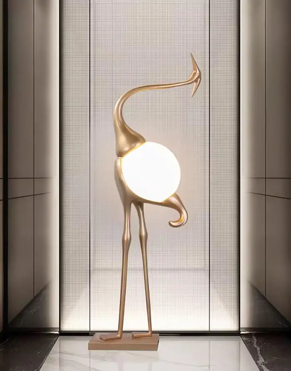 Uraearae Crane Shaped Wall Sconce - Blowlighting