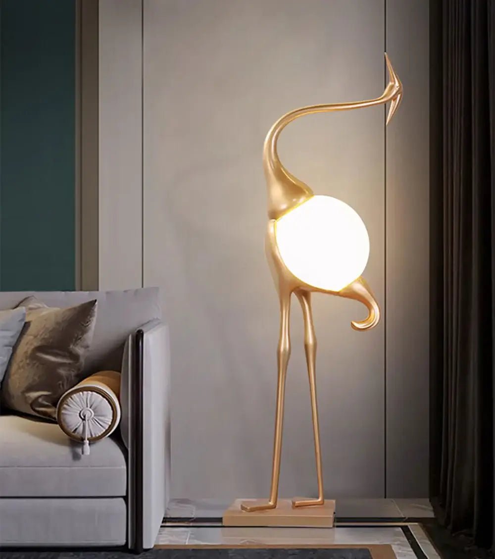 Uraearae Crane Shaped Wall Sconce - Blowlighting