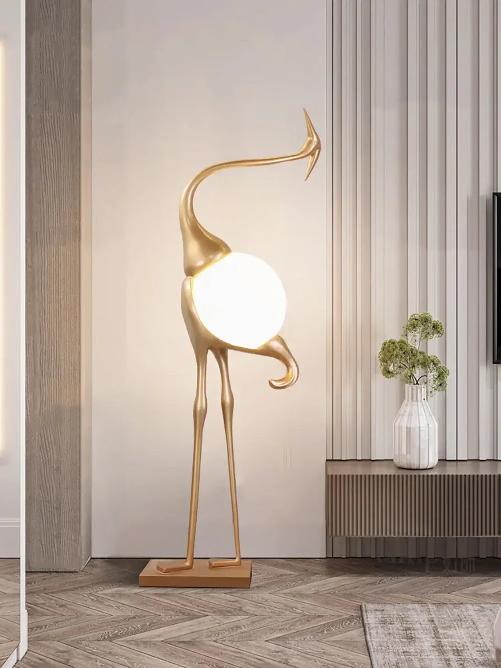 Uraearae Crane Shaped Wall Sconce - Blowlighting