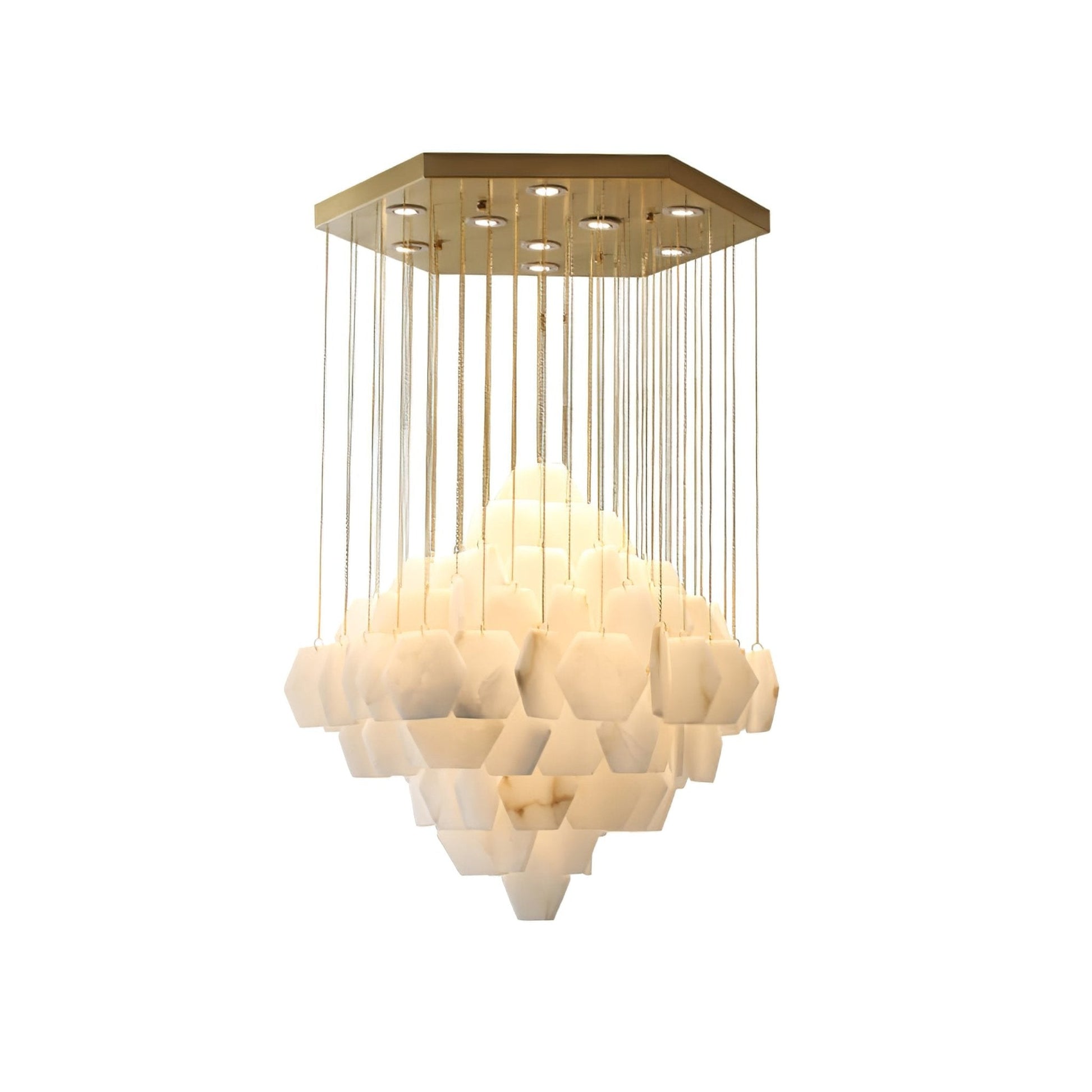 Aurelia Luxury Alabaster Chandelier - Blowlighting
