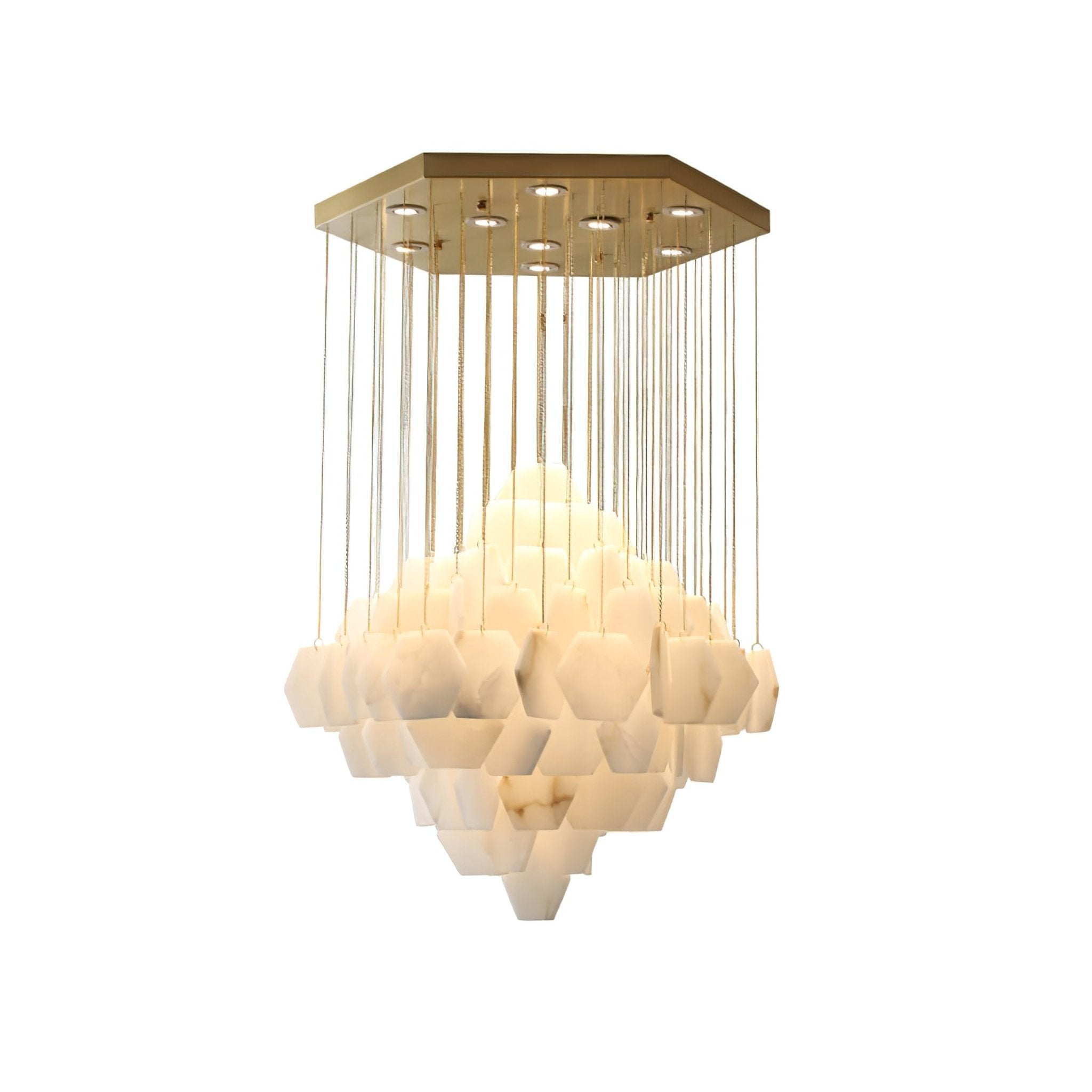 Aurelia Luxury Alabaster Chandelier - Blowlighting