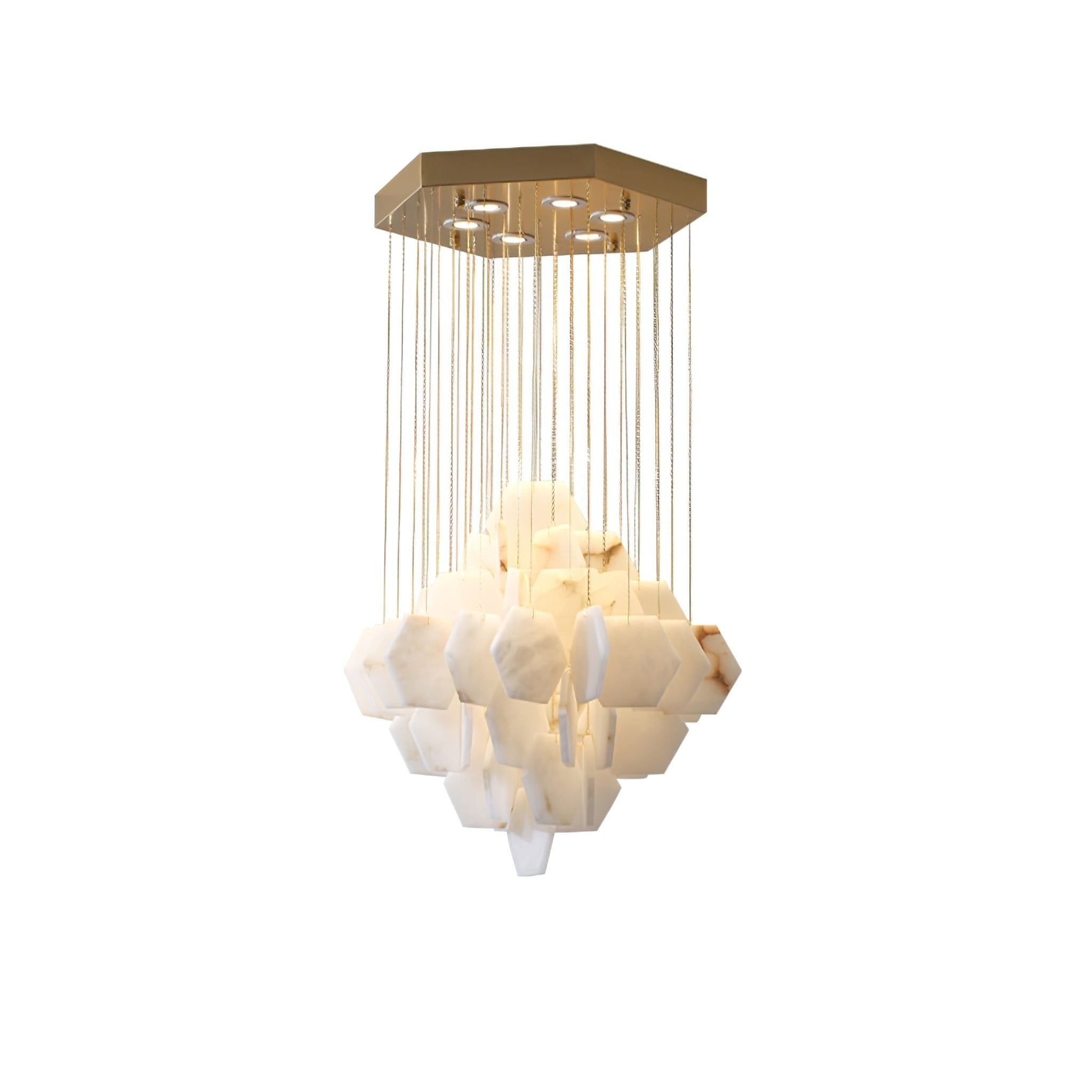 Aurelia Luxury Alabaster Chandelier - Blowlighting