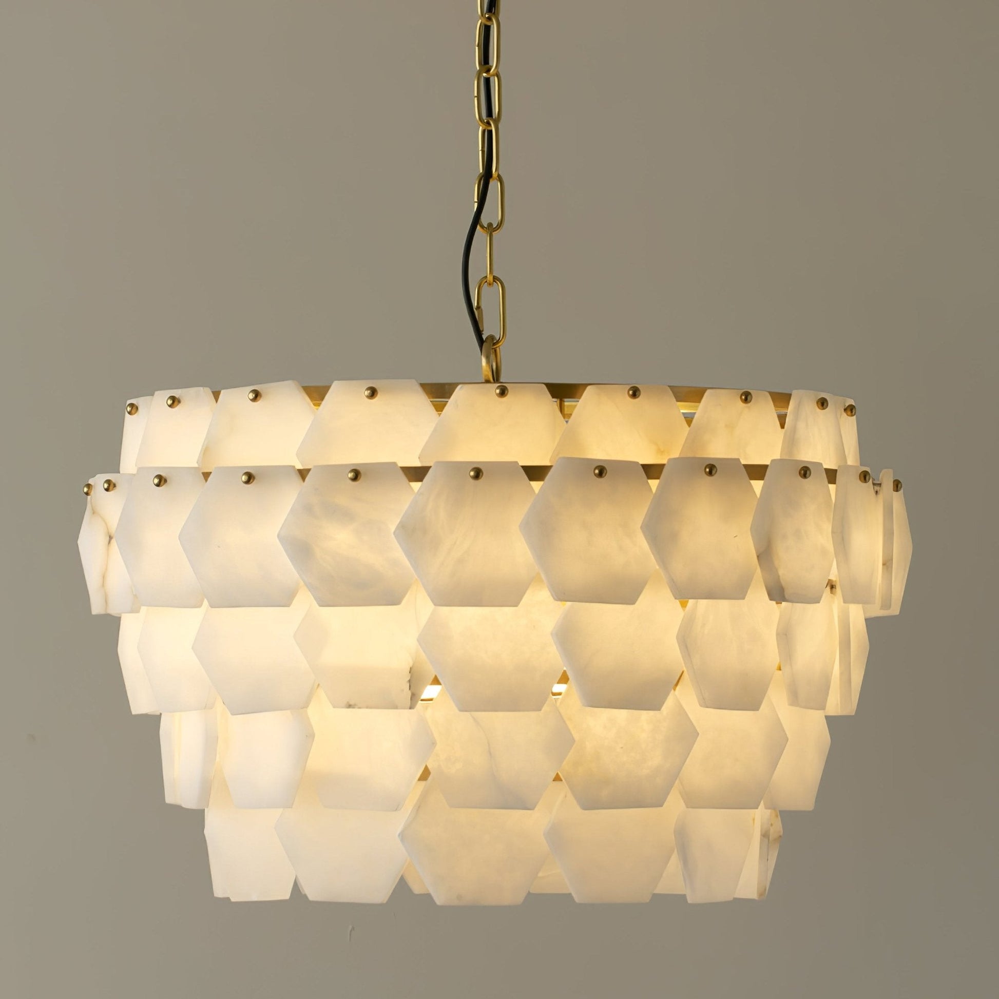 Evenaris Honeycomb Alabaster Chandelier - Blowlighting