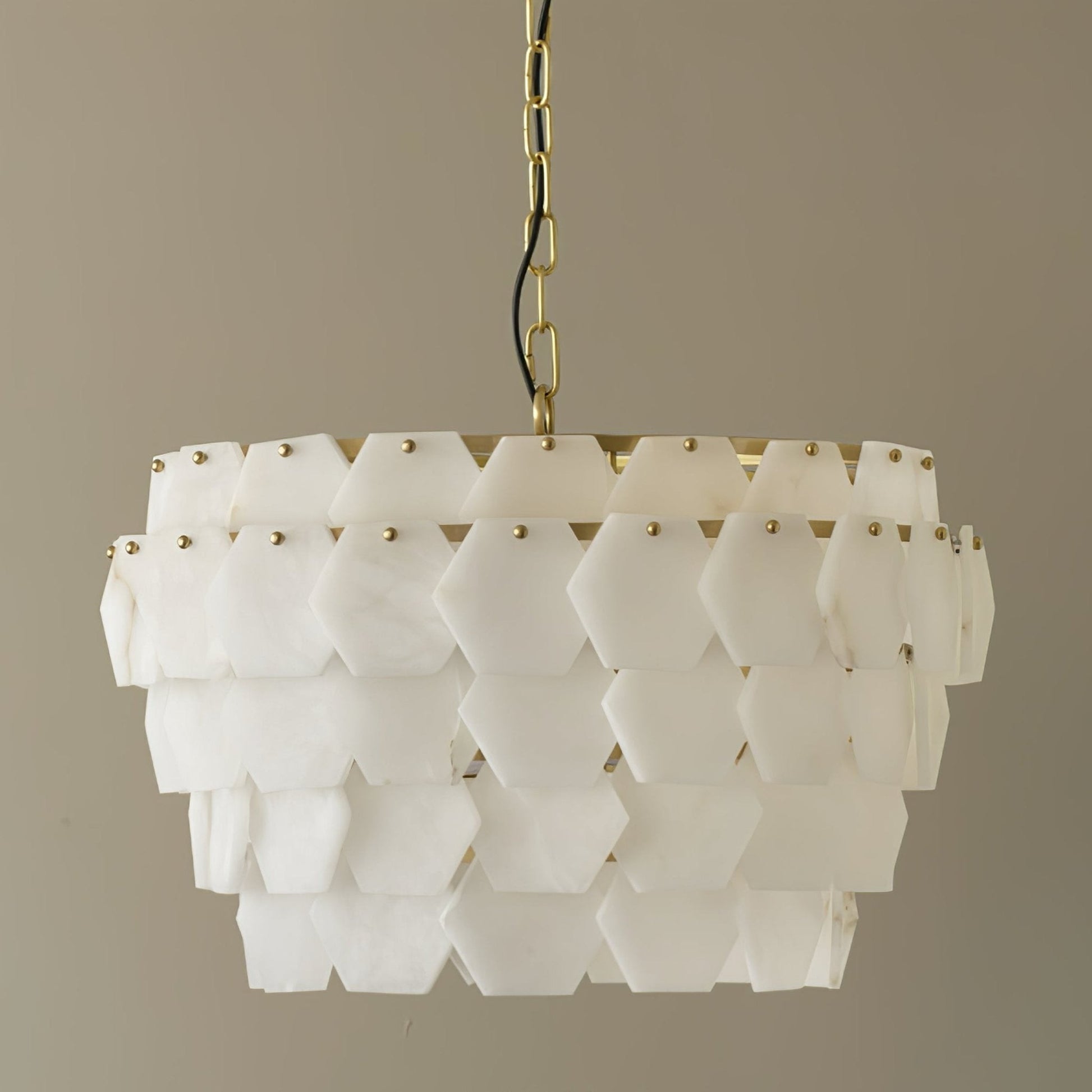 Evenaris Honeycomb Alabaster Chandelier - Blowlighting