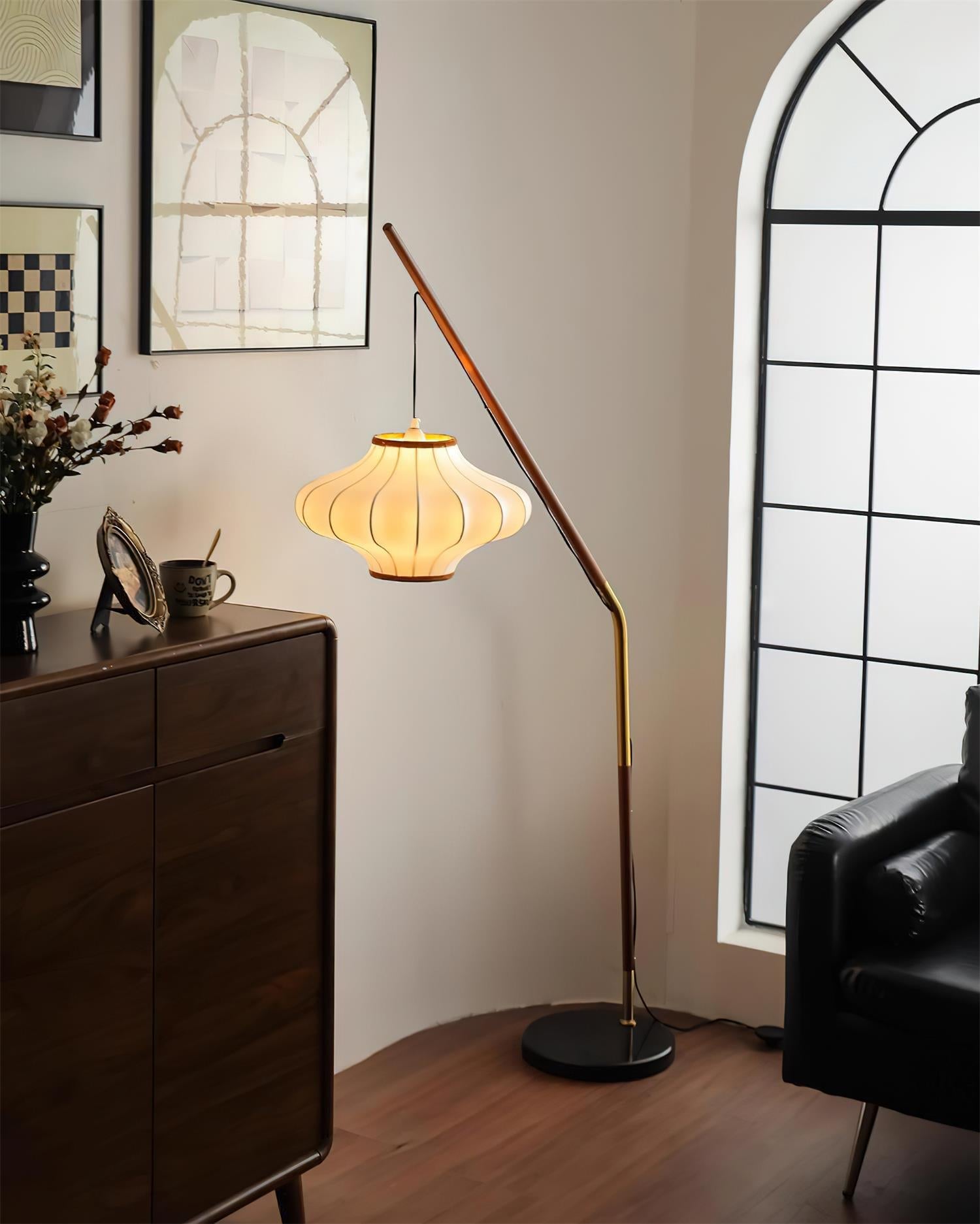 Hikari Modern Wood Floor Light