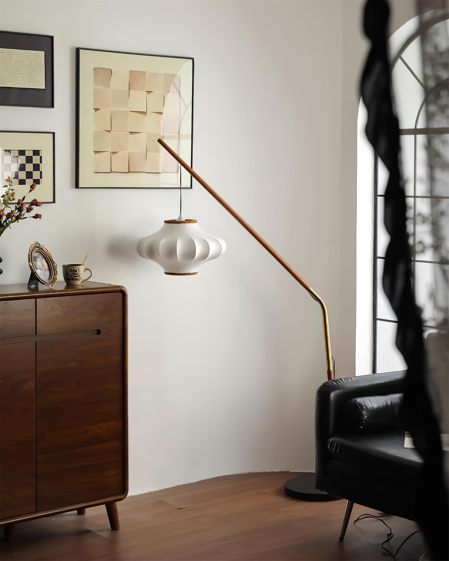Hikari Modern Wood Floor Light