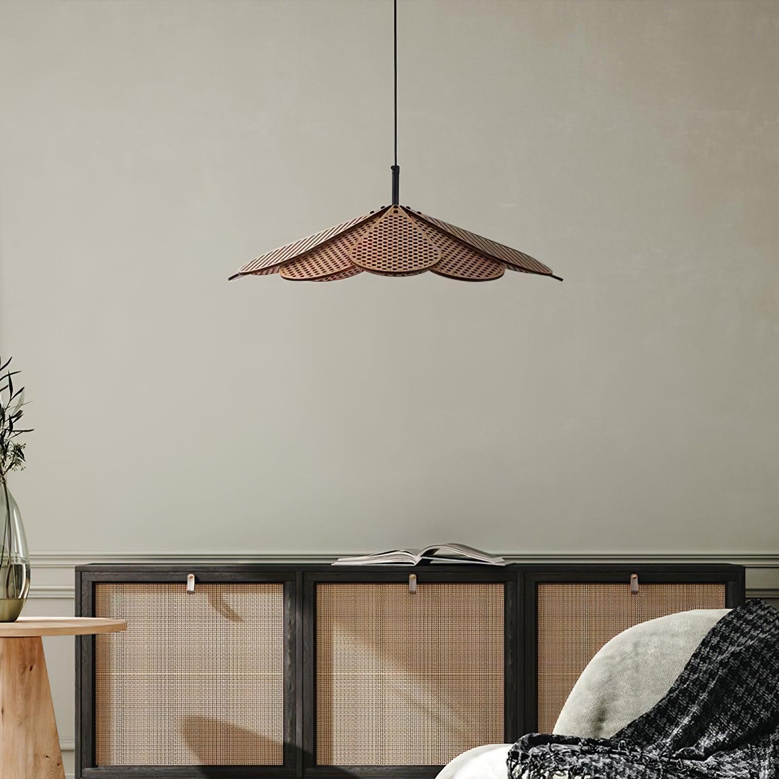 Zevarus Nordic Art Wabi-Sabi Metal Wood Pendant Light - Blowlighting