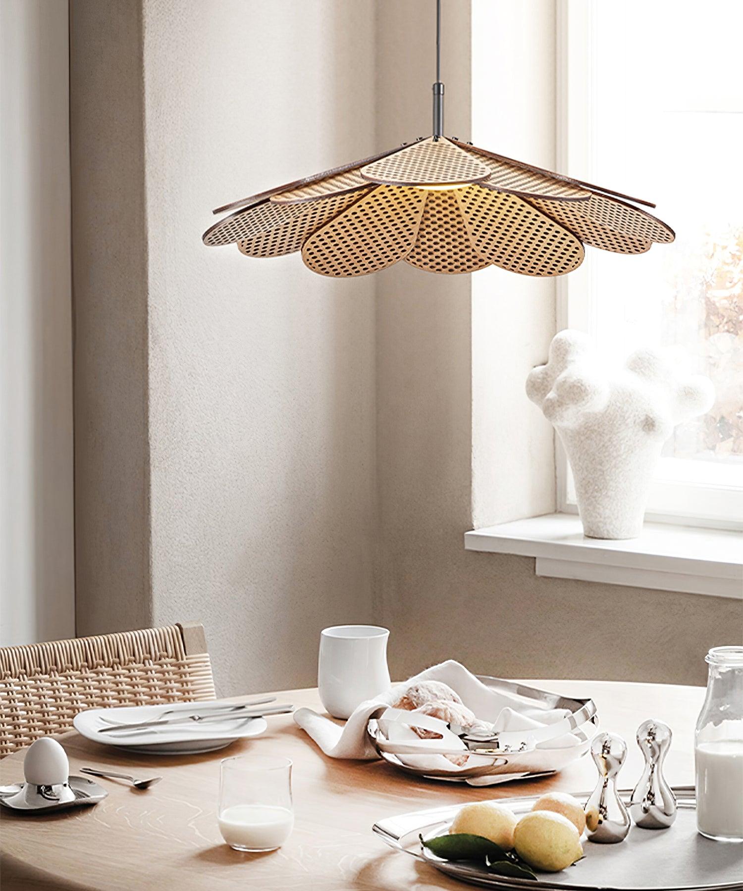 Zevarus Nordic Art Wabi-Sabi Metal Wood Pendant Light - Blowlighting