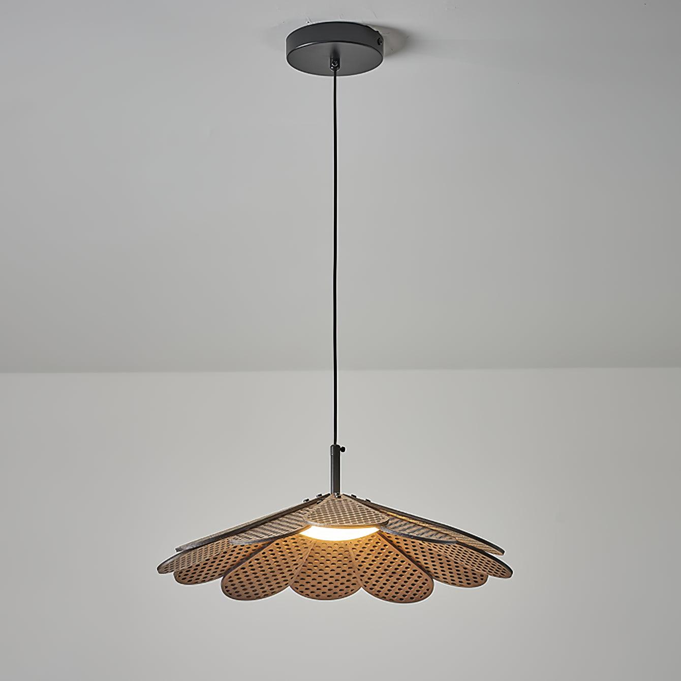 Zevarus Nordic Art Wabi-Sabi Metal Wood Pendant Light - Blowlighting