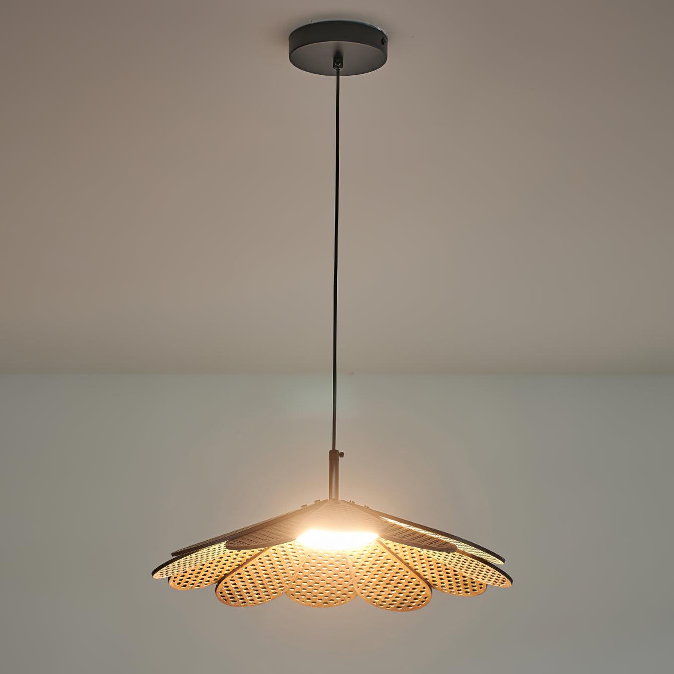 Zevarus Nordic Art Wabi-Sabi Metal Wood Pendant Light - Blowlighting
