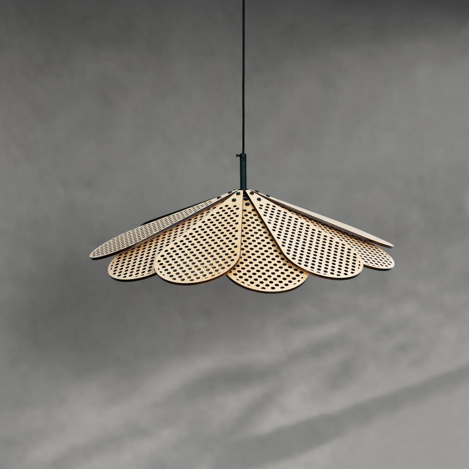 Zevarus Nordic Art Wabi-Sabi Metal Wood Pendant Light - Blowlighting