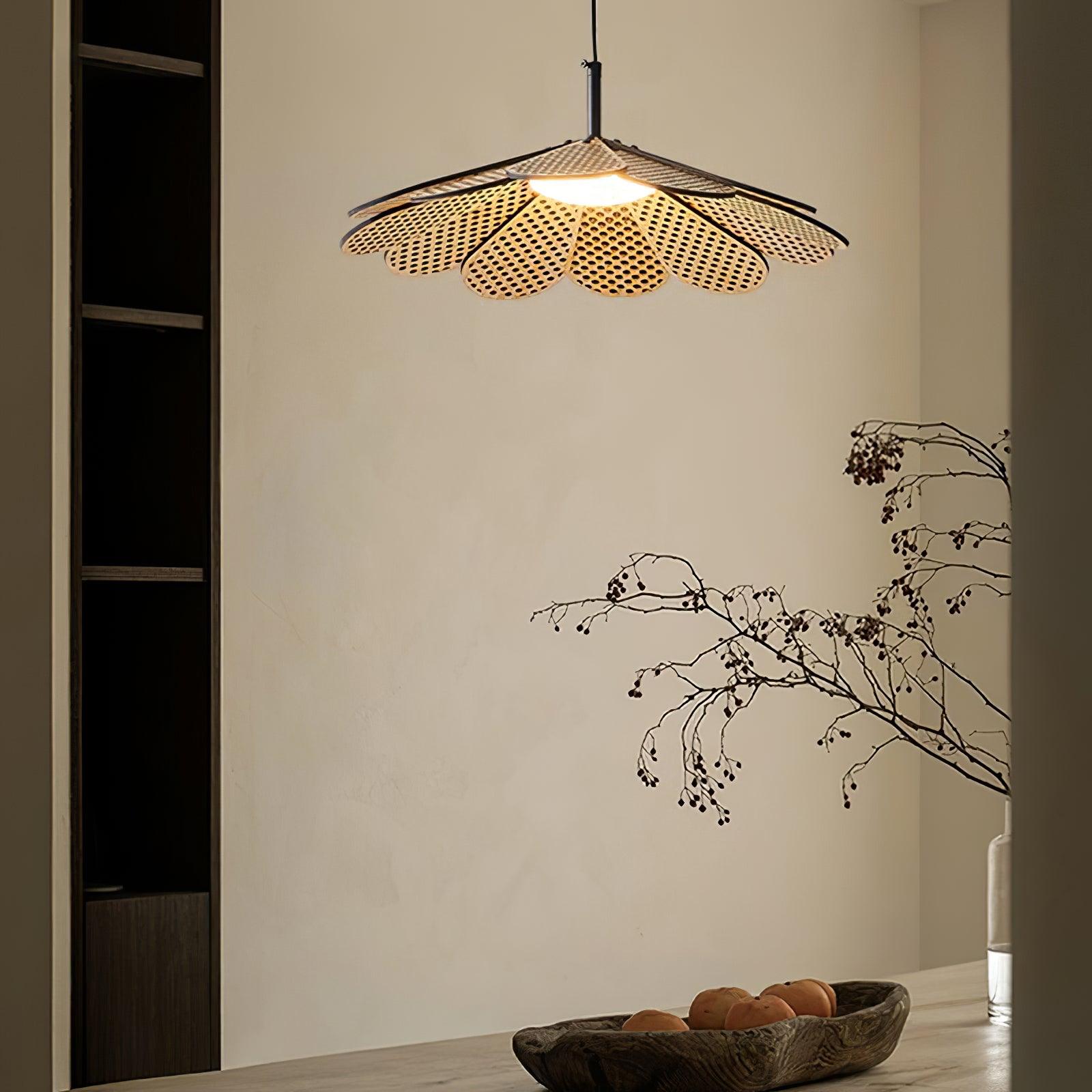 Zevarus Nordic Art Wabi-Sabi Metal Wood Pendant Light - Blowlighting