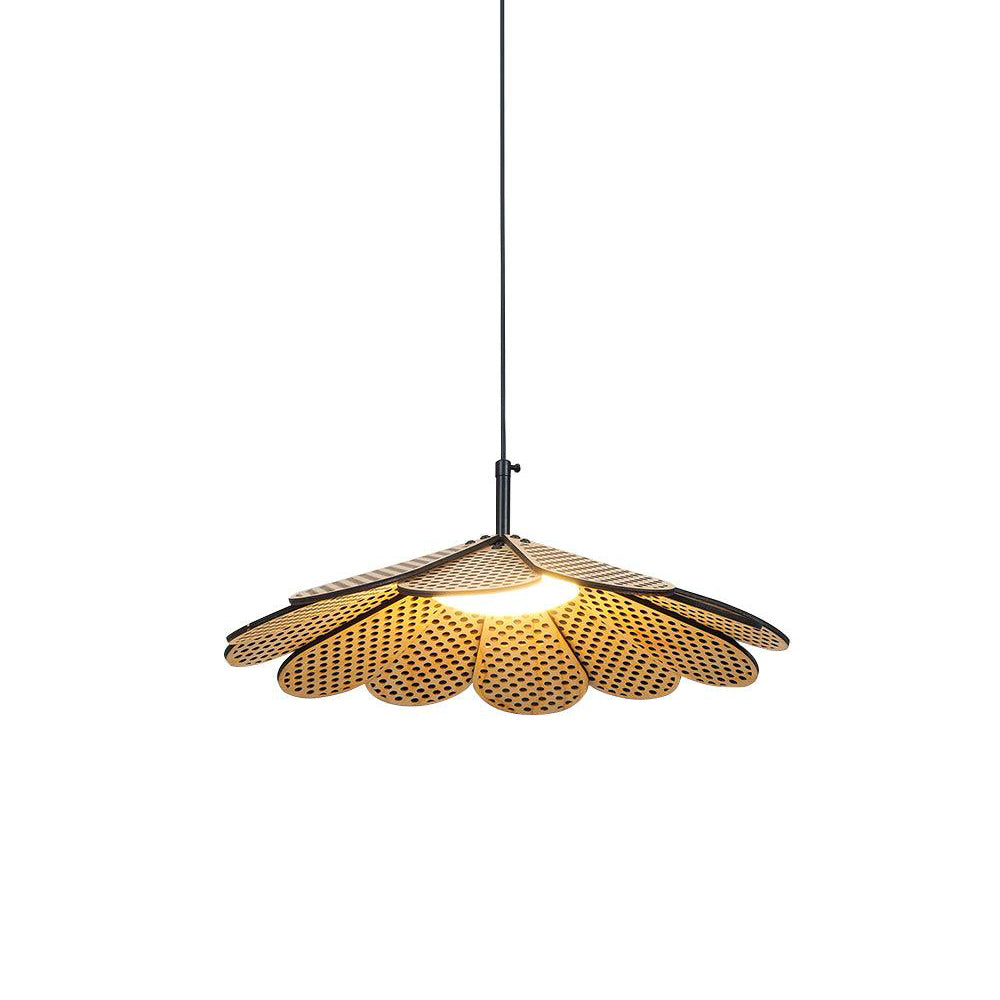 Zevarus Nordic Art Wabi-Sabi Metal Wood Pendant Light - Blowlighting