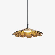 Zevarus Nordic Art Wabi-Sabi Metal Wood Pendant Light - Blowlighting