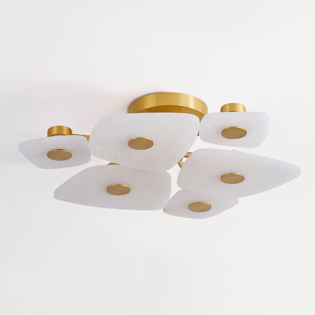 Ilsilyra Petal Shaped Glass Ceiling Light - Blowlighting