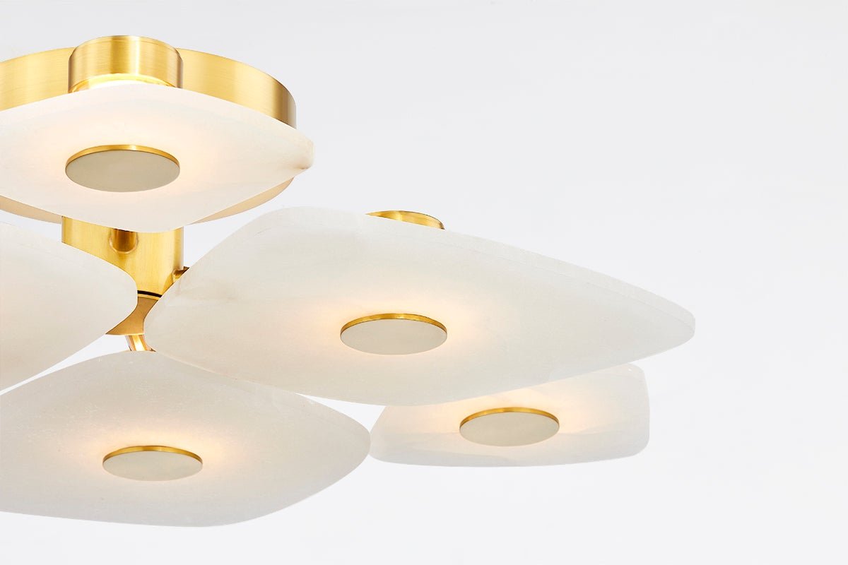 Ilsilyra Petal Shaped Glass Ceiling Light - Blowlighting