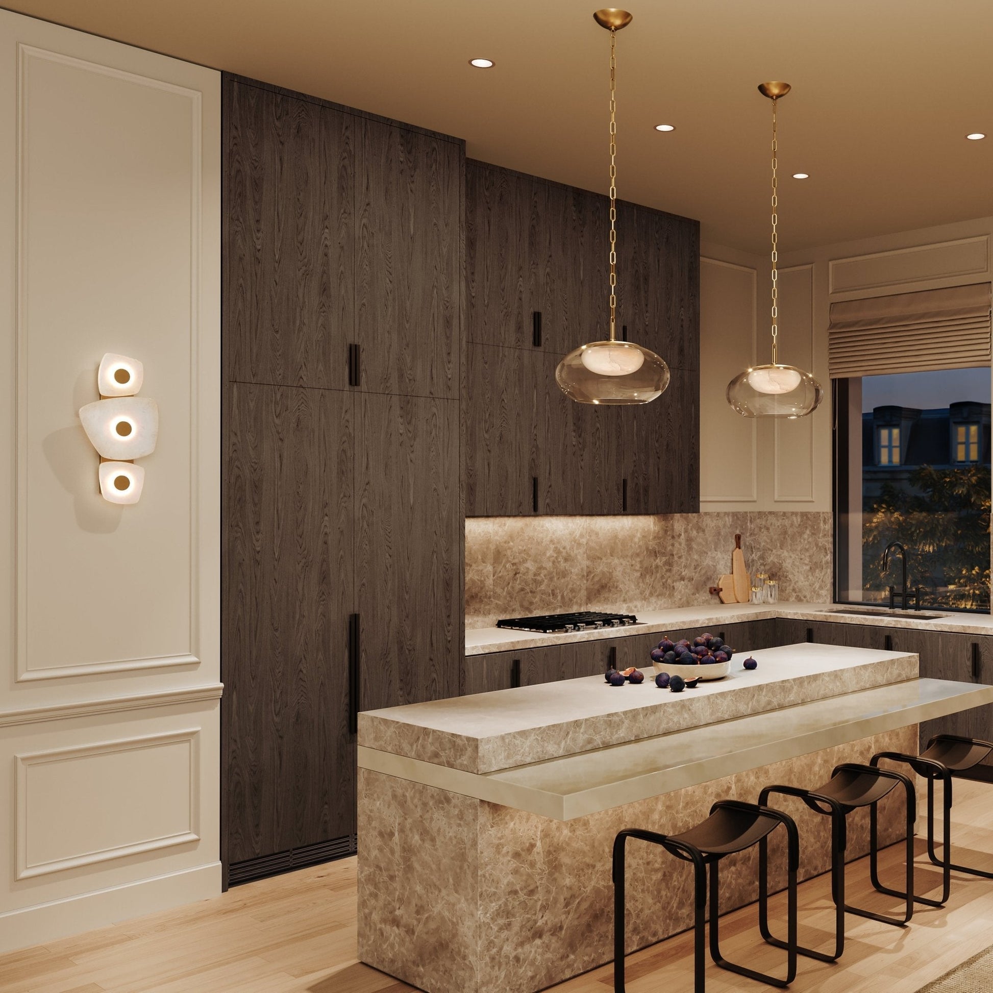 Vavenarae Asymmetric Alabaster Wall Light - Blowlighting