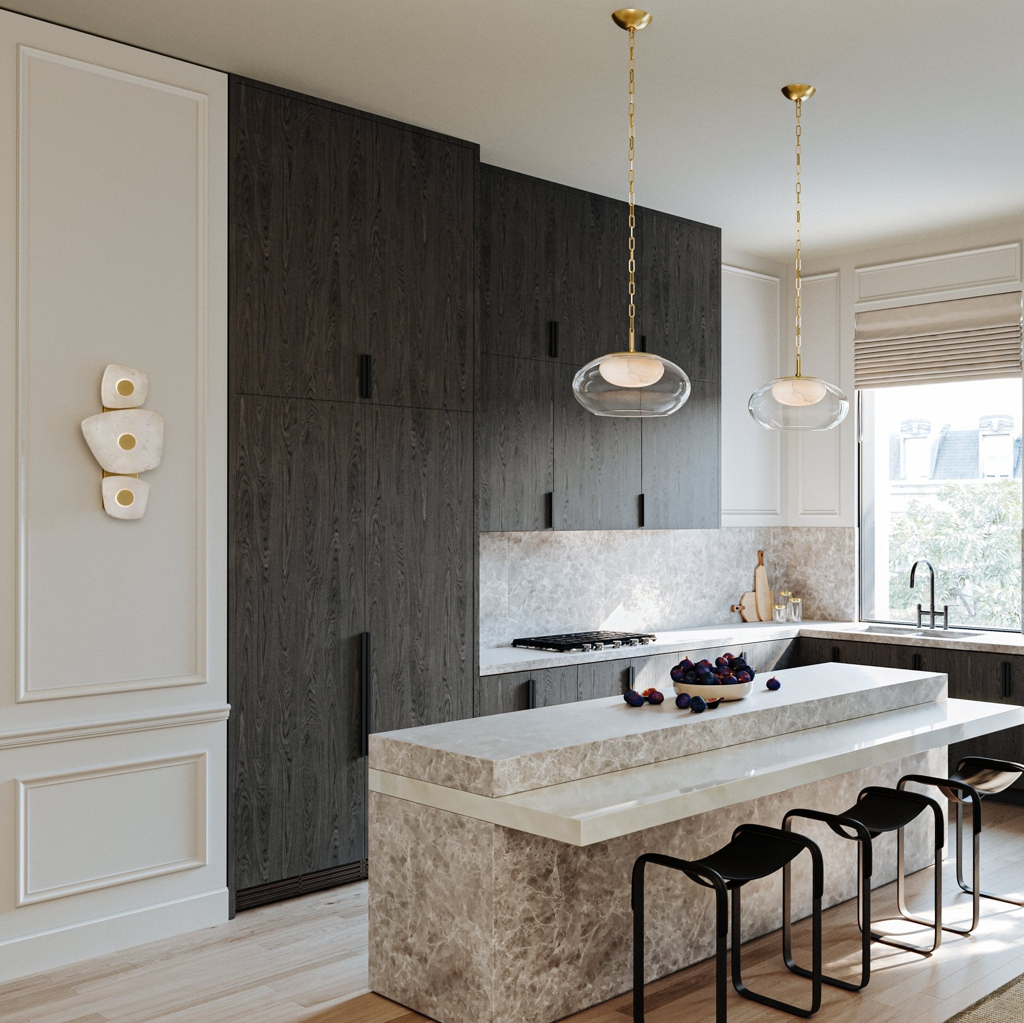 Vavenarae Asymmetric Alabaster Wall Light - Blowlighting