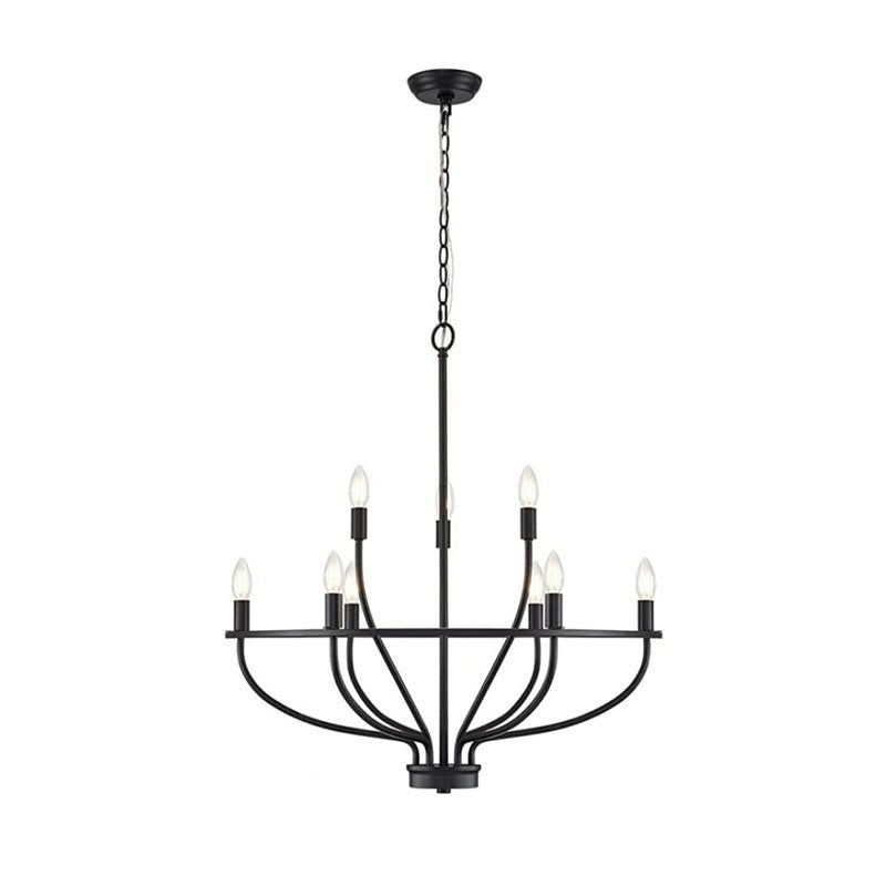 Aurelia Brass Gold Candelabra Chandelier - Blowlighting