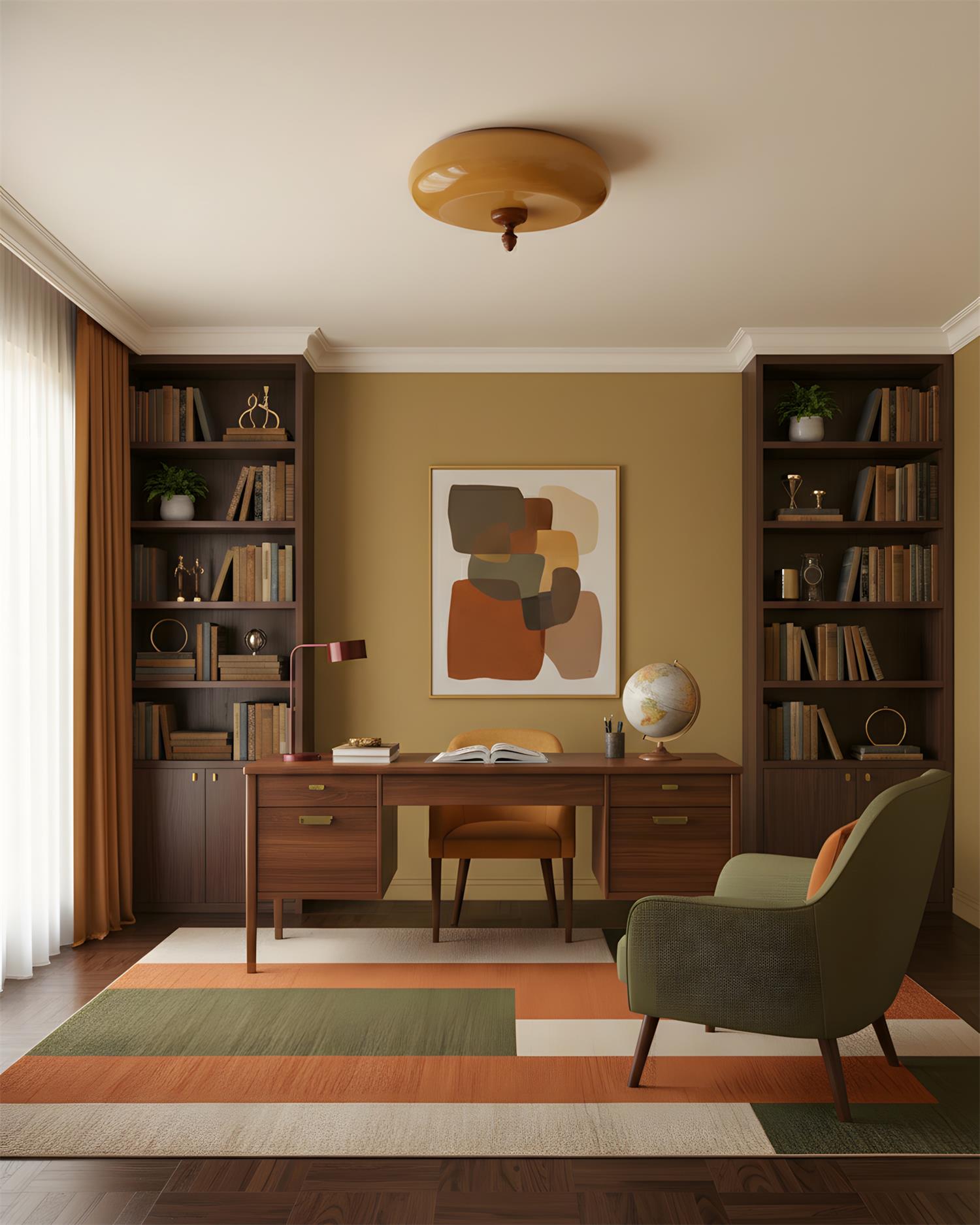 Honeydrift Wabi-Sabi Wood Ceiling Light