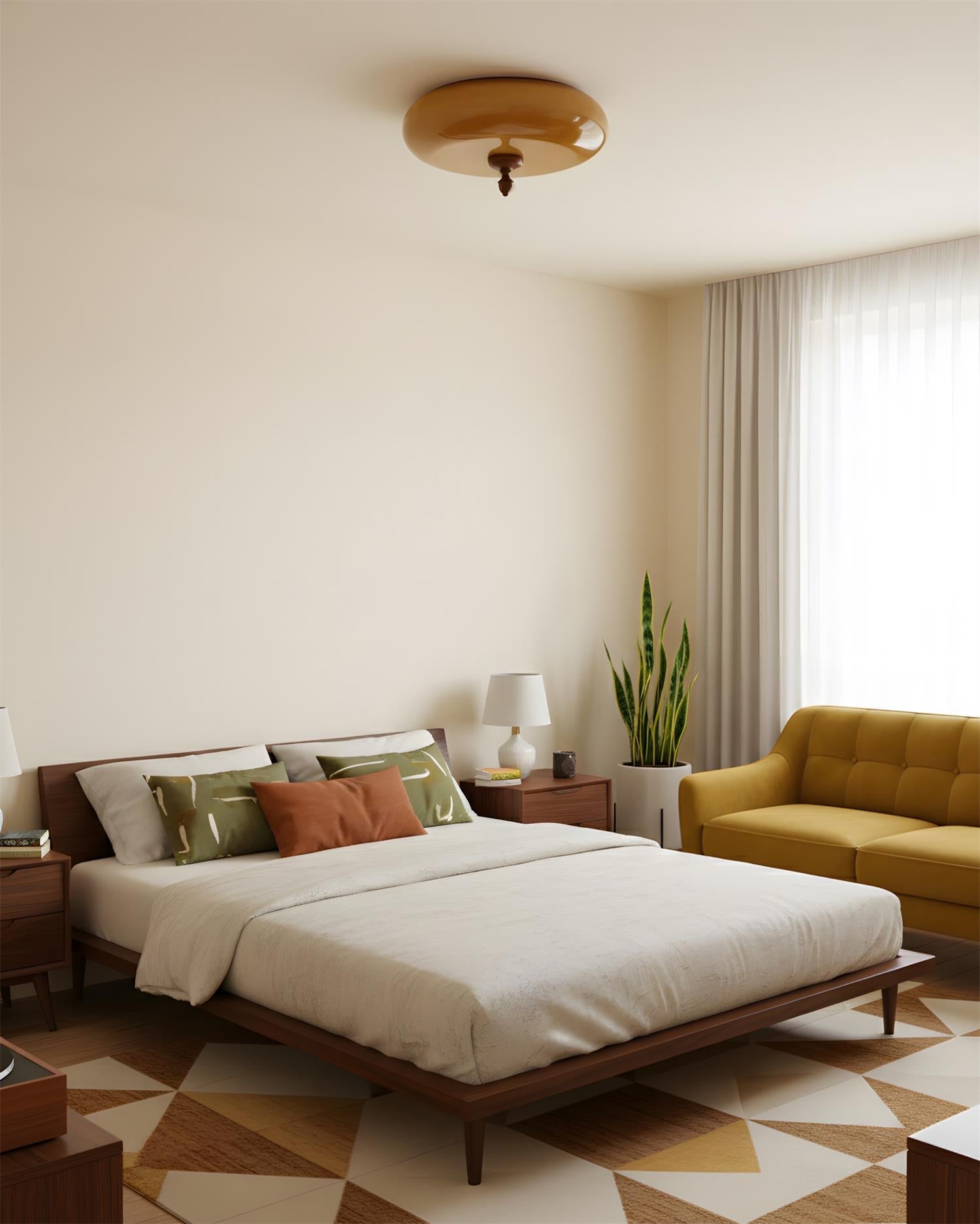 Honeydrift Wabi-Sabi Wood Ceiling Light