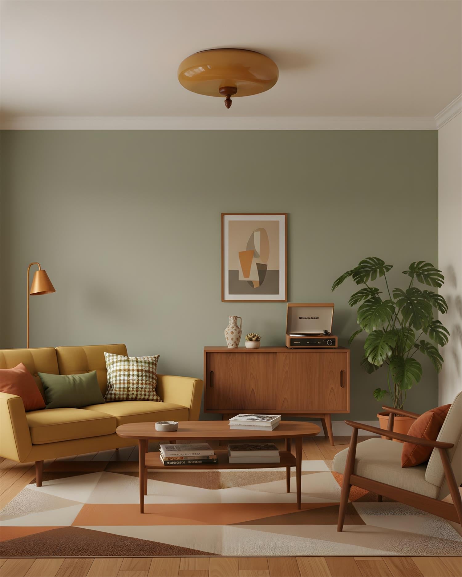 Honeydrift Wabi-Sabi Wood Ceiling Light