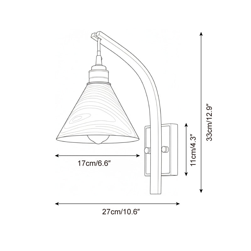 Arcadia Modern Wood Wall Lamp