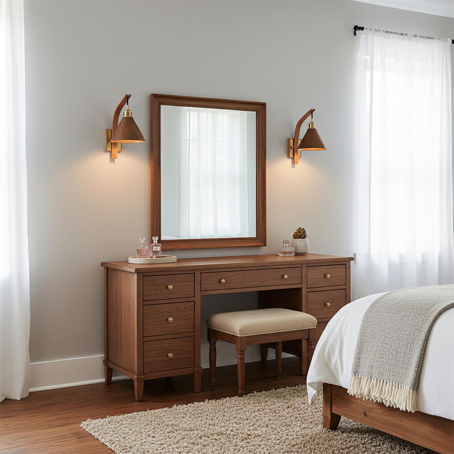 Arcadia Modern Wood Wall Lamp