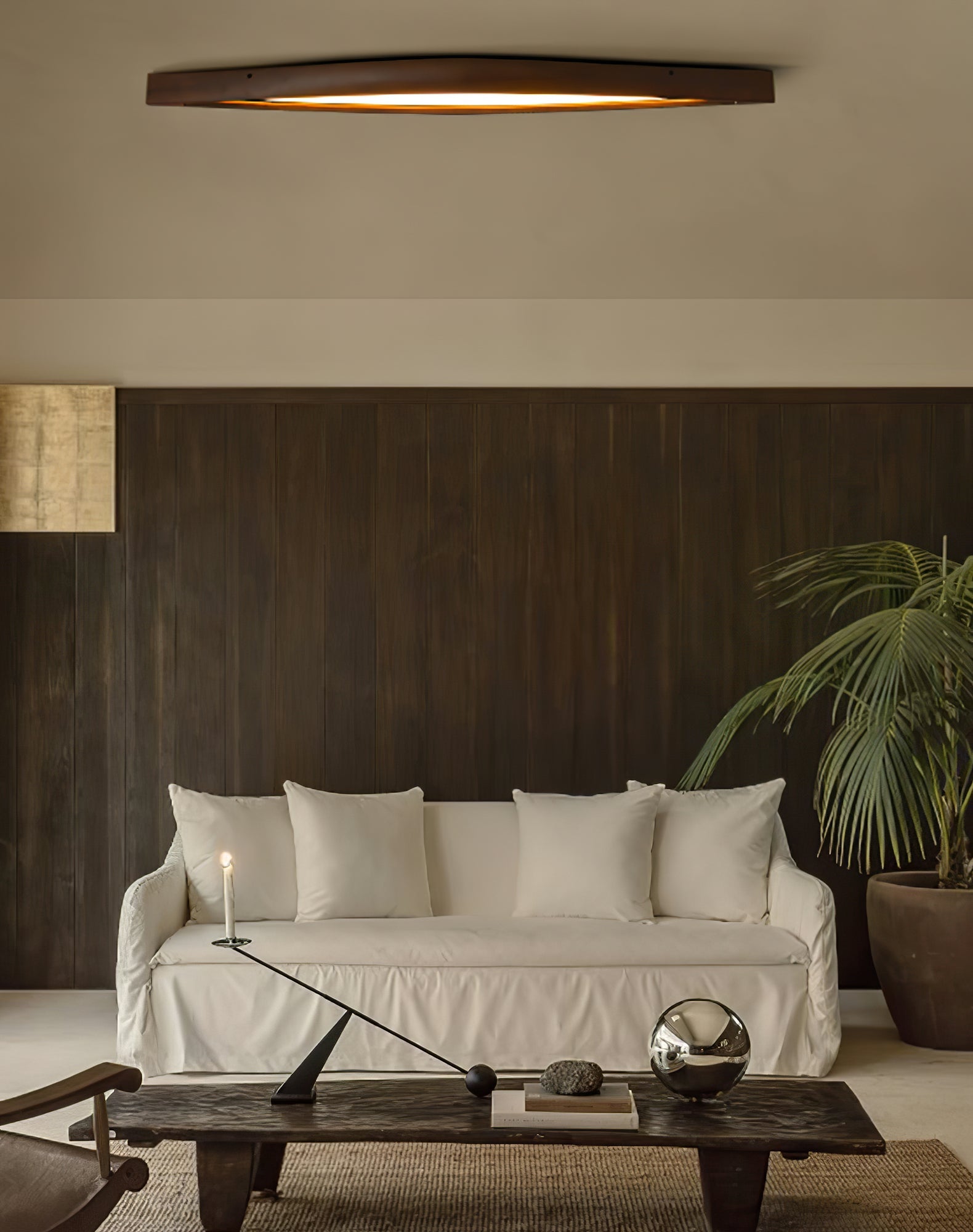 Horizon Linear Wood Ceiling Lamp - Blowlighting