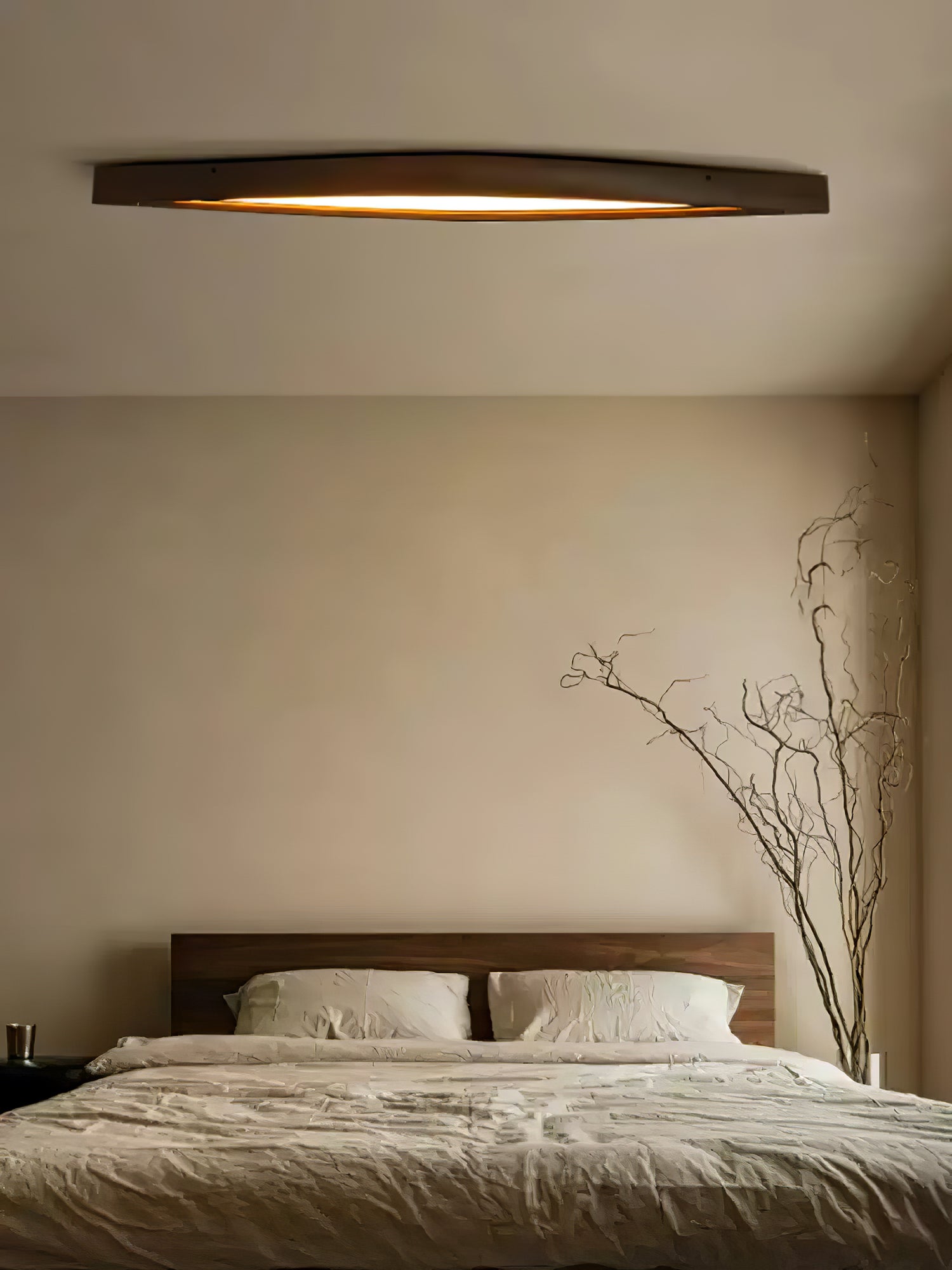 Horizon Linear Wood Ceiling Lamp - Blowlighting