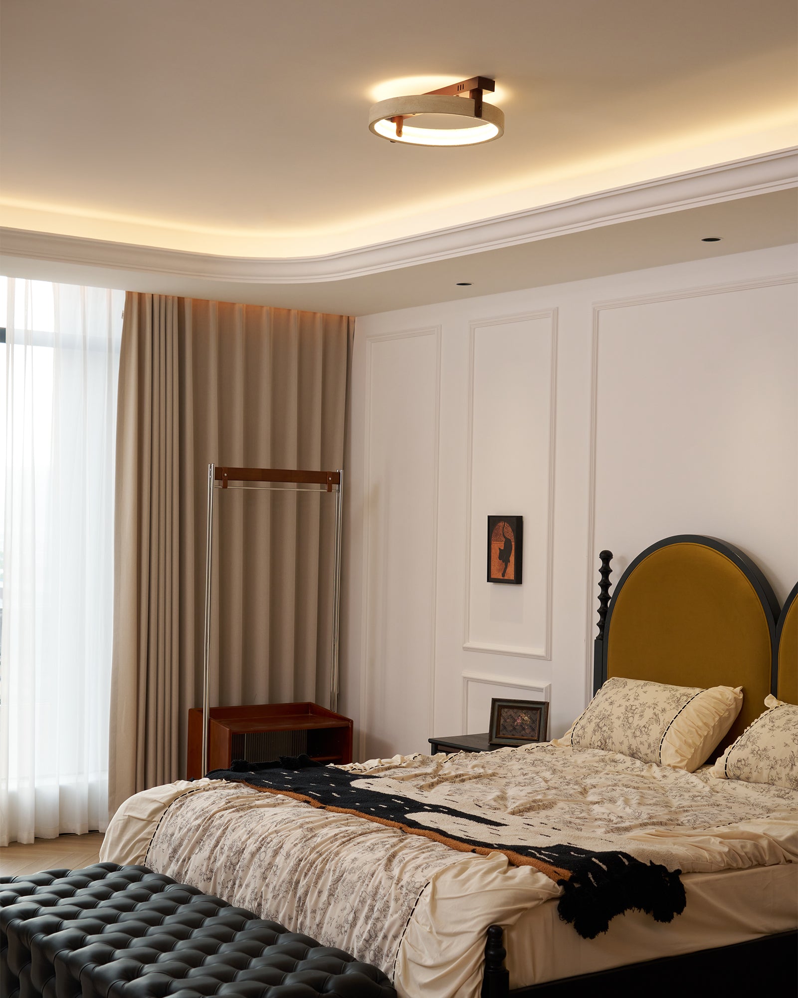 Ivlaeyra Ringed Travertine Wall Light - Blowlighting