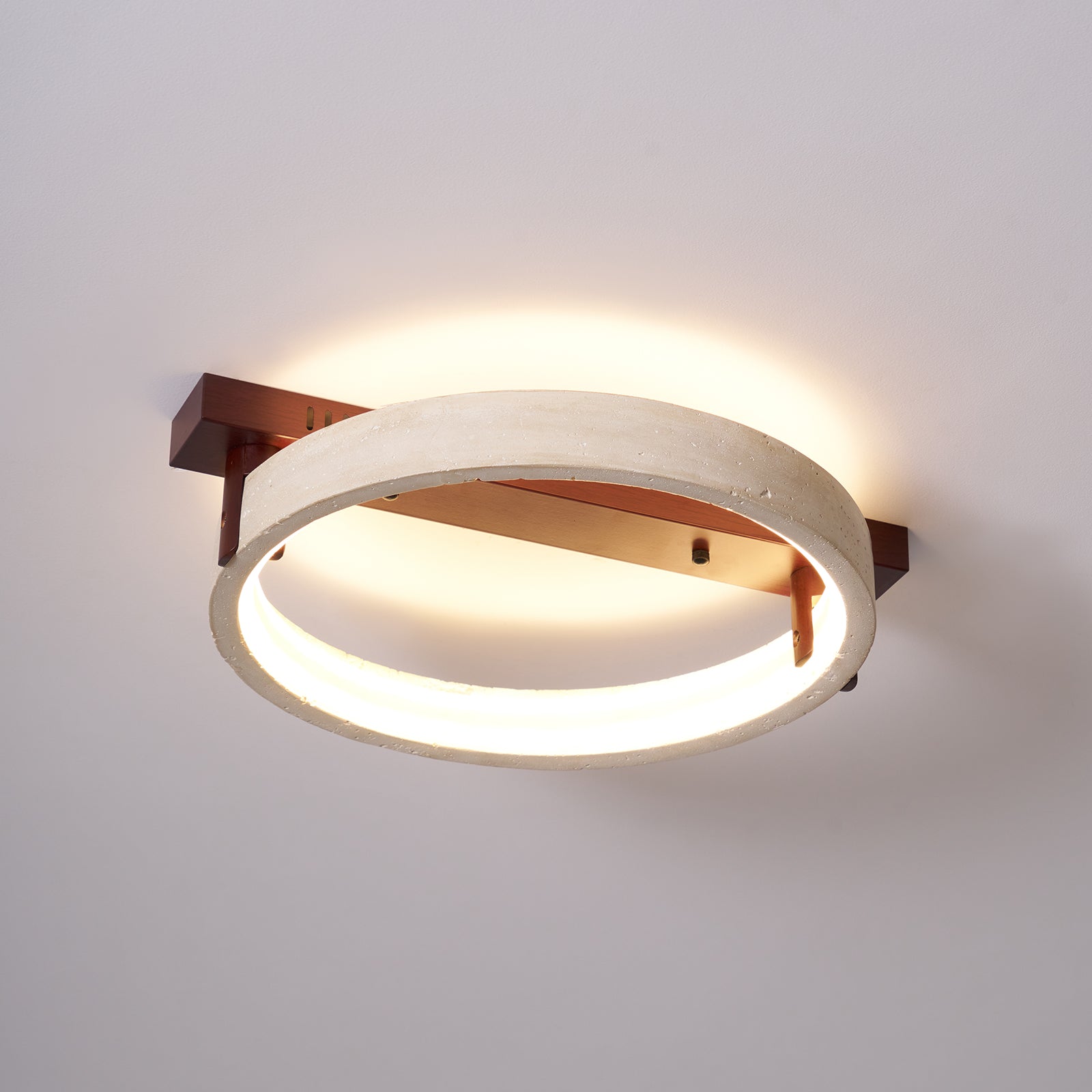 Ivlaeyra Ringed Travertine Wall Light - Blowlighting