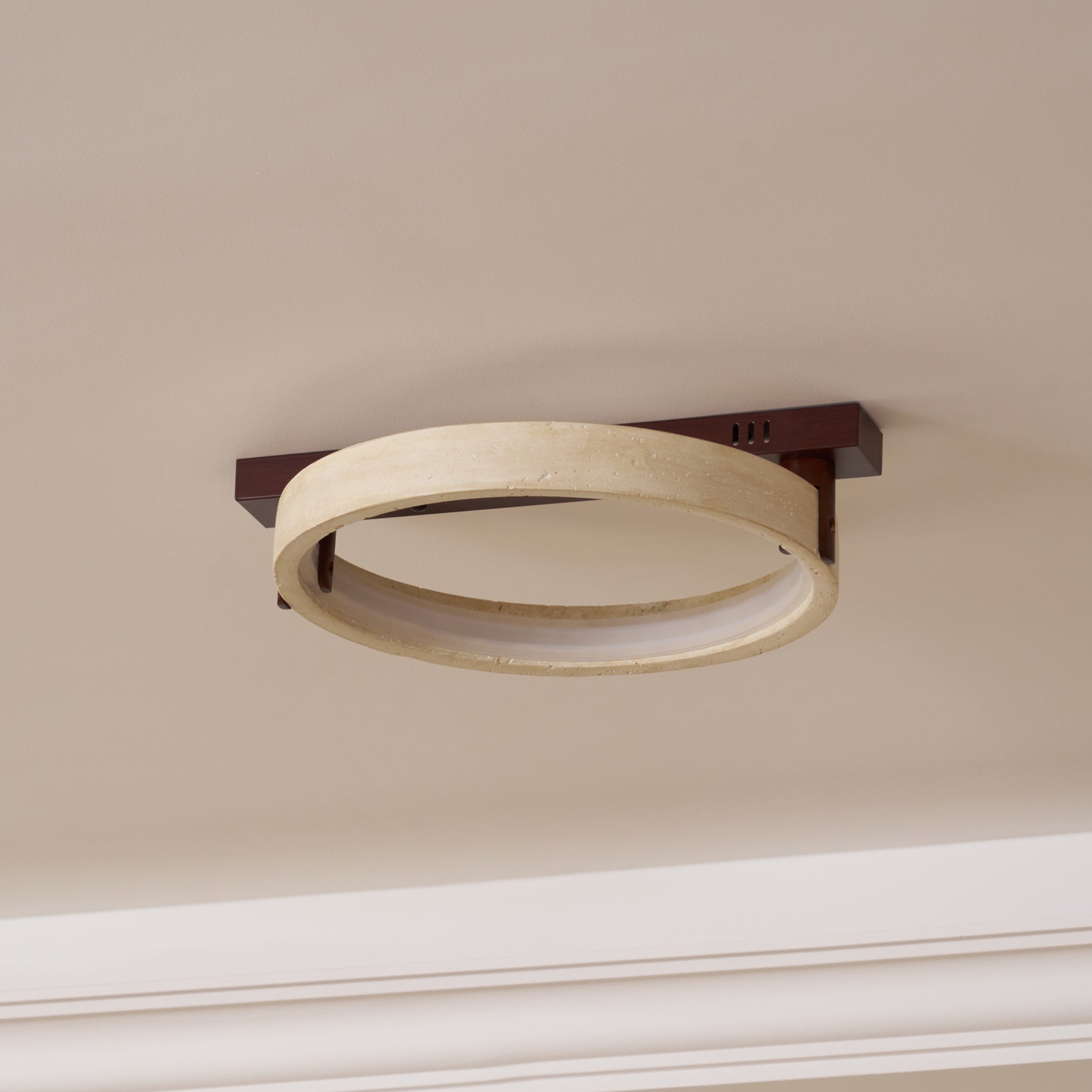 Ivlaeyra Ringed Travertine Wall Light - Blowlighting