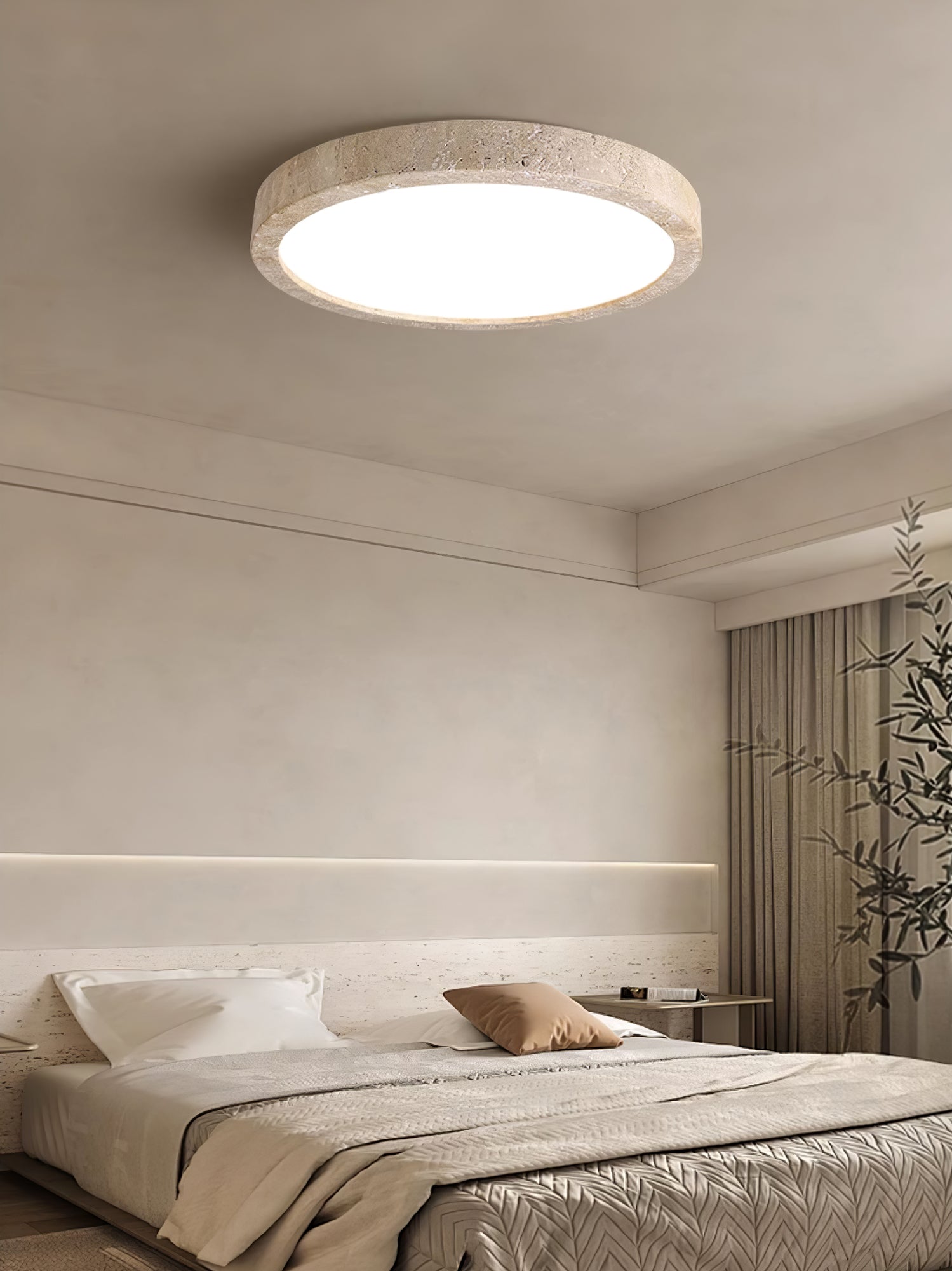 Artalor Minimalist Travertine Ceiling Light - Blowlighting