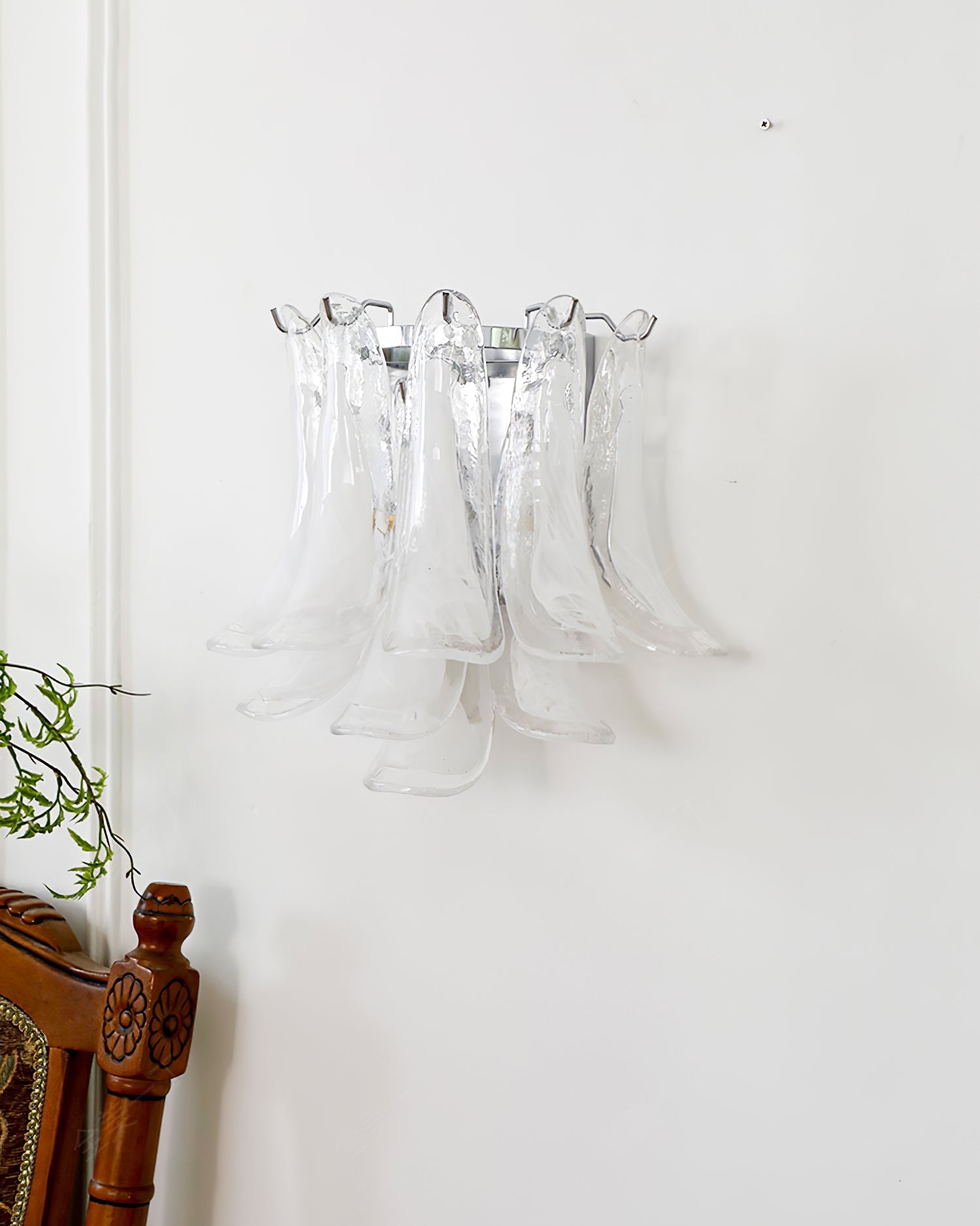 Aurora Wall Lamp Petal Glass Horseshoe Shaped Minimalist - Blowlighting