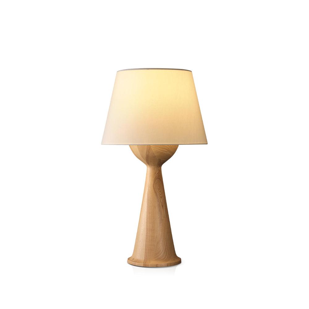 Tempo Vintage Wood Table Lamp - Blowlighting