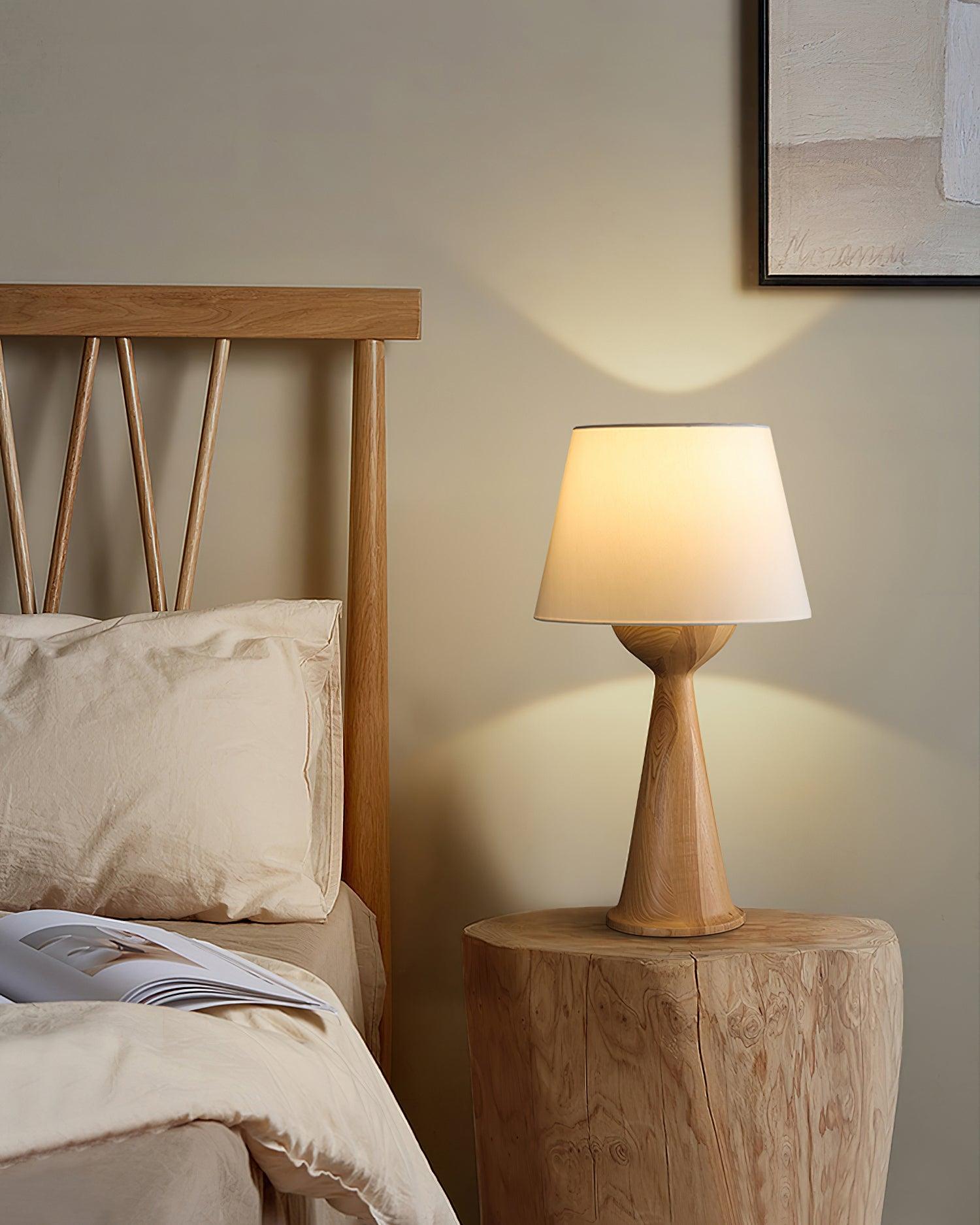 Tempo Vintage Wood Table Lamp - Blowlighting