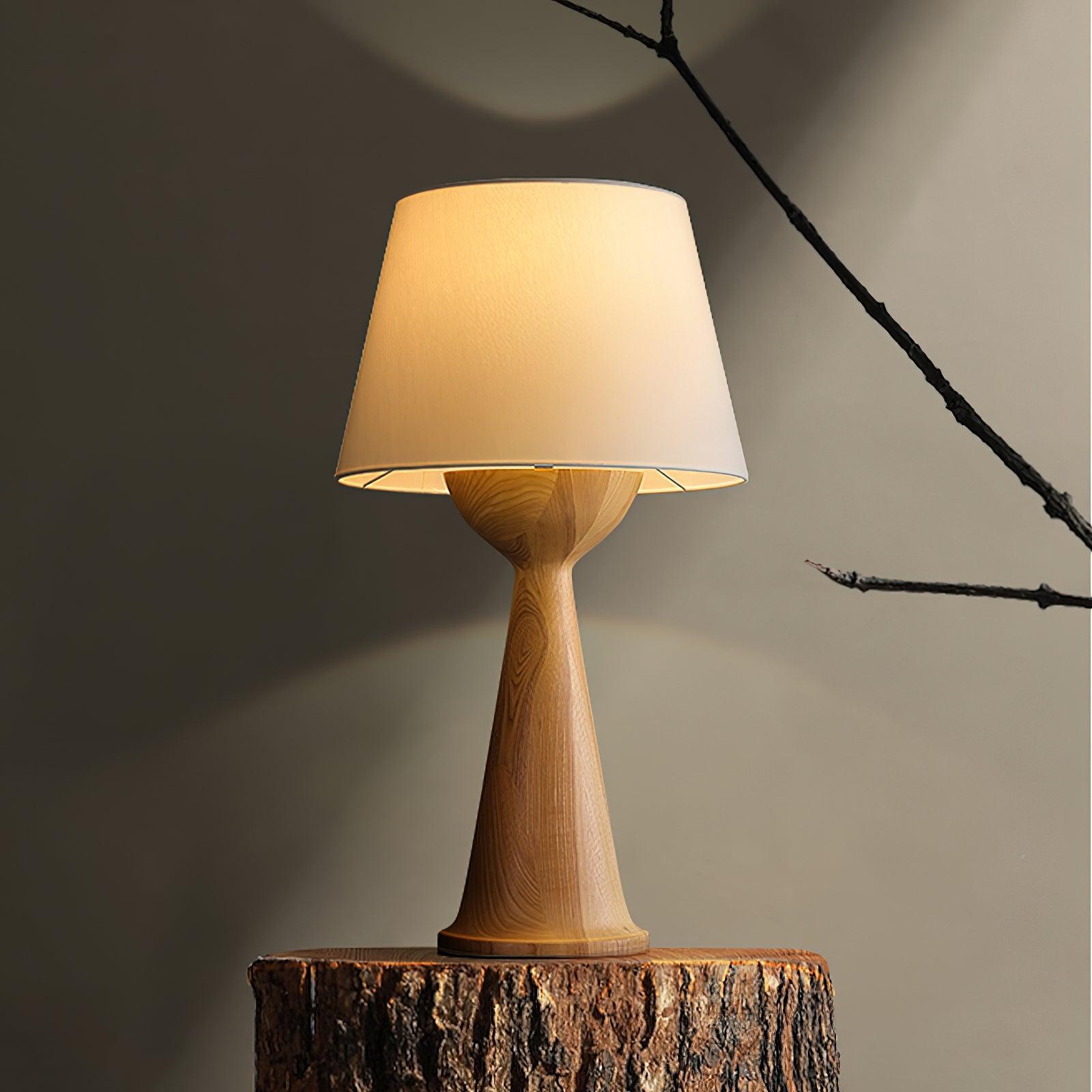 Tempo Vintage Wood Table Lamp - Blowlighting
