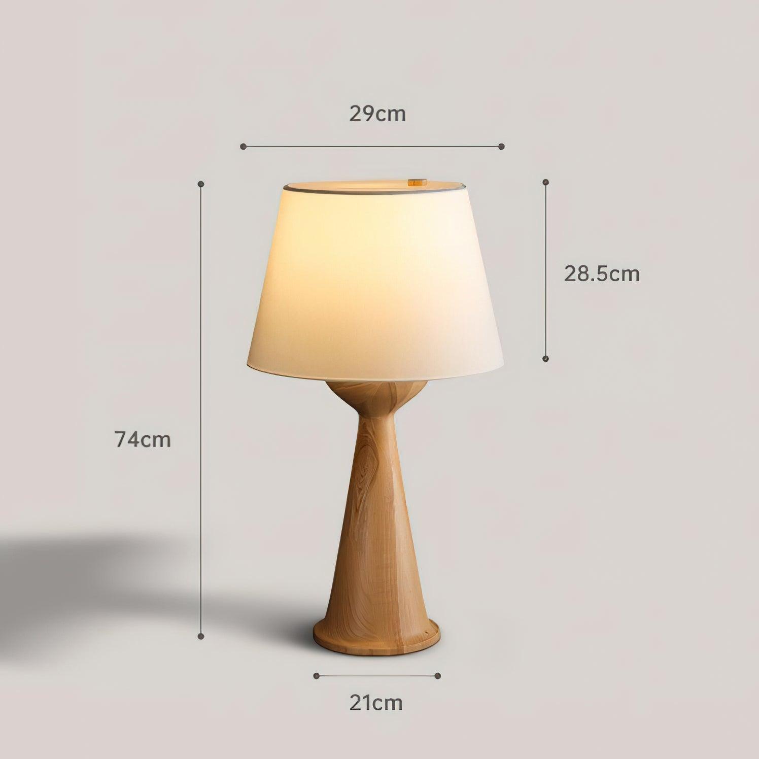 Tempo Vintage Wood Table Lamp - Blowlighting